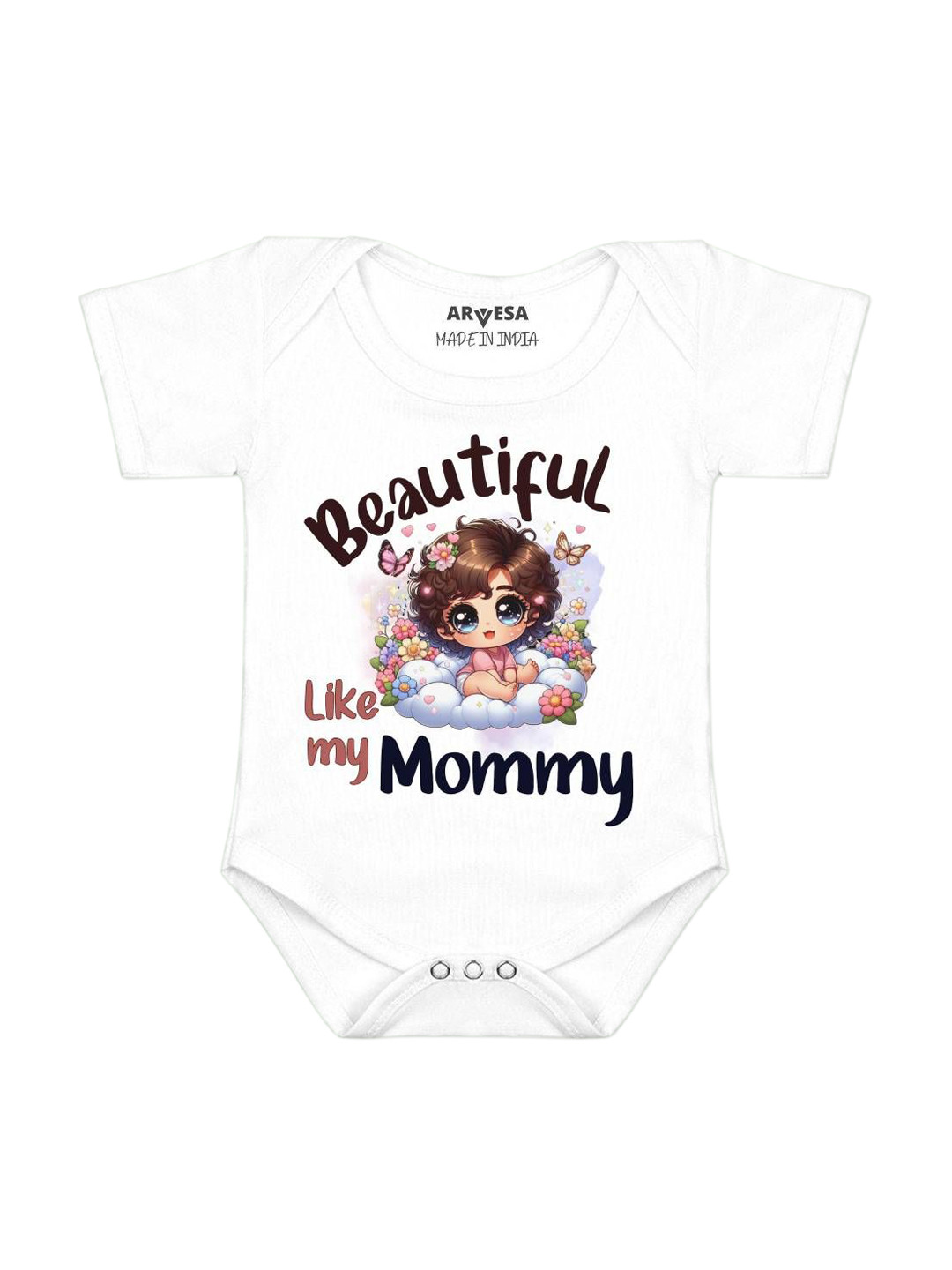 Arvesa Beautiful Like My Mommy Printed Bodysuit