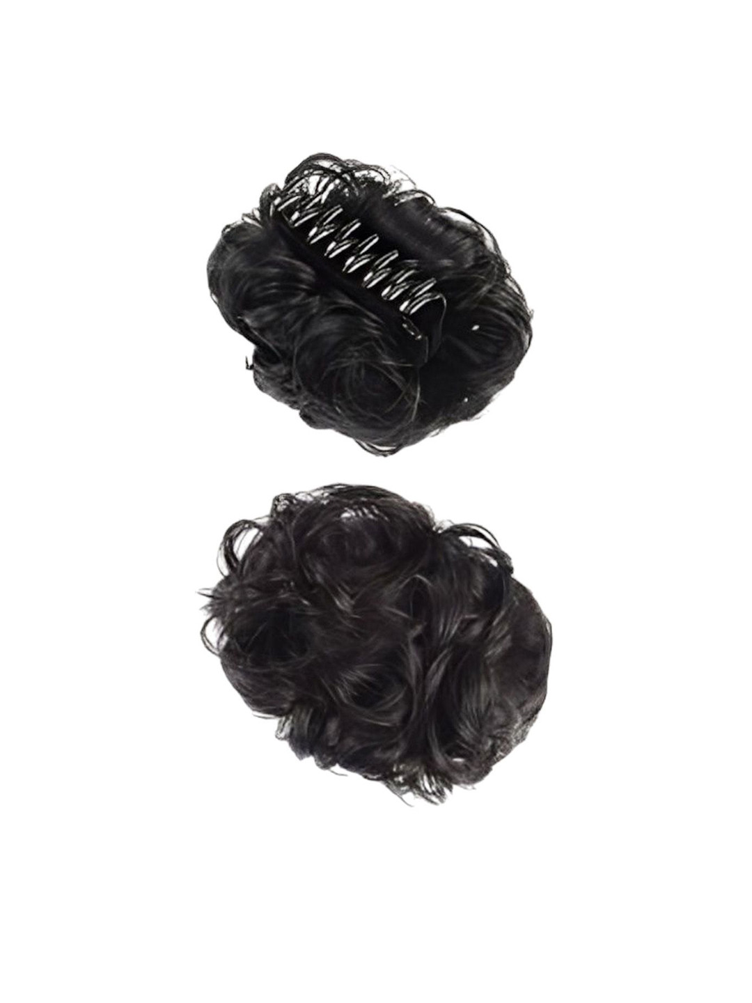 VIEWS Clip-In Curly Bun Hair Extension - Black - 7 Inches