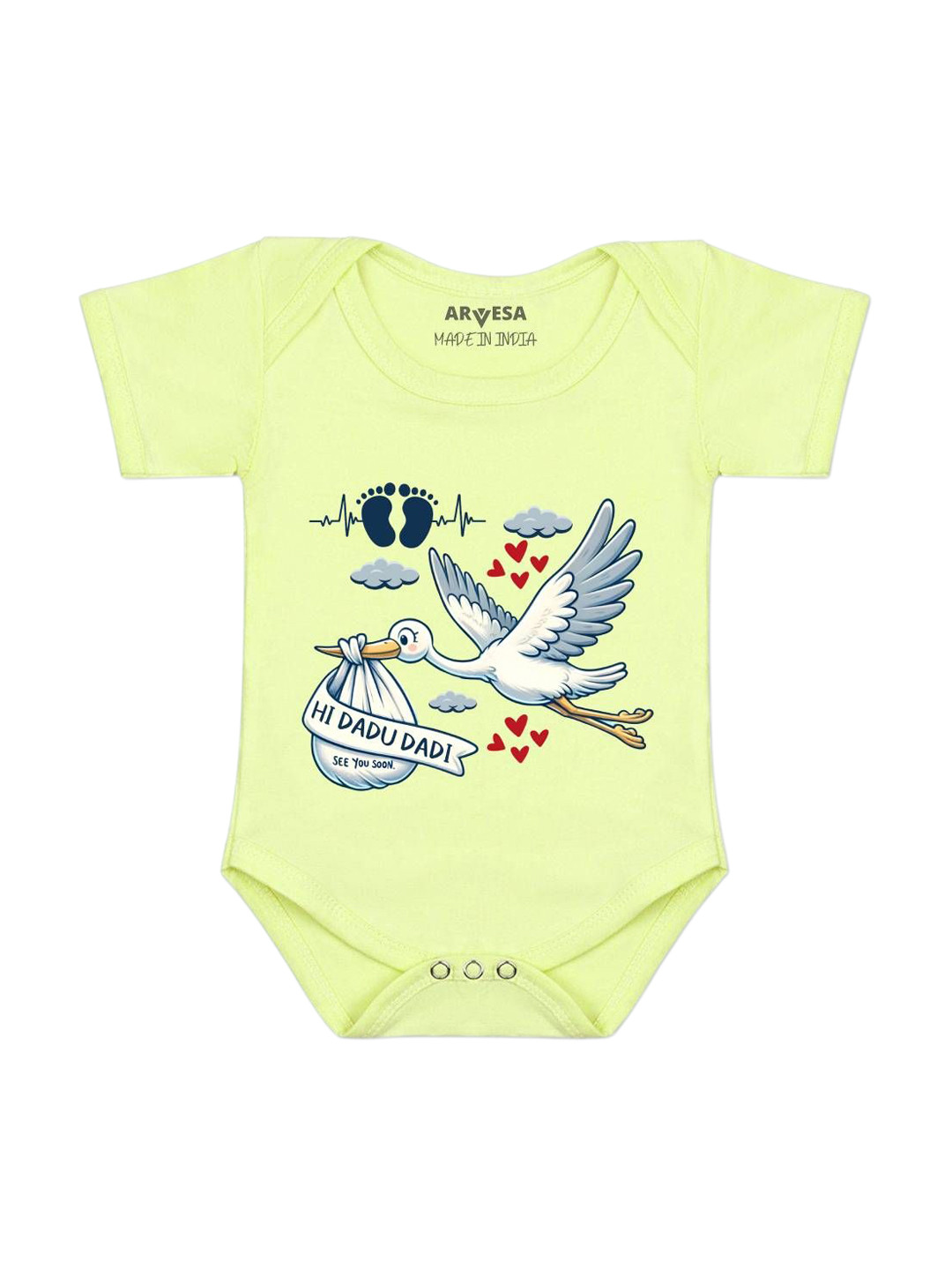 Arvesa I Dada Dadi See You Soon Printed Bodysuit