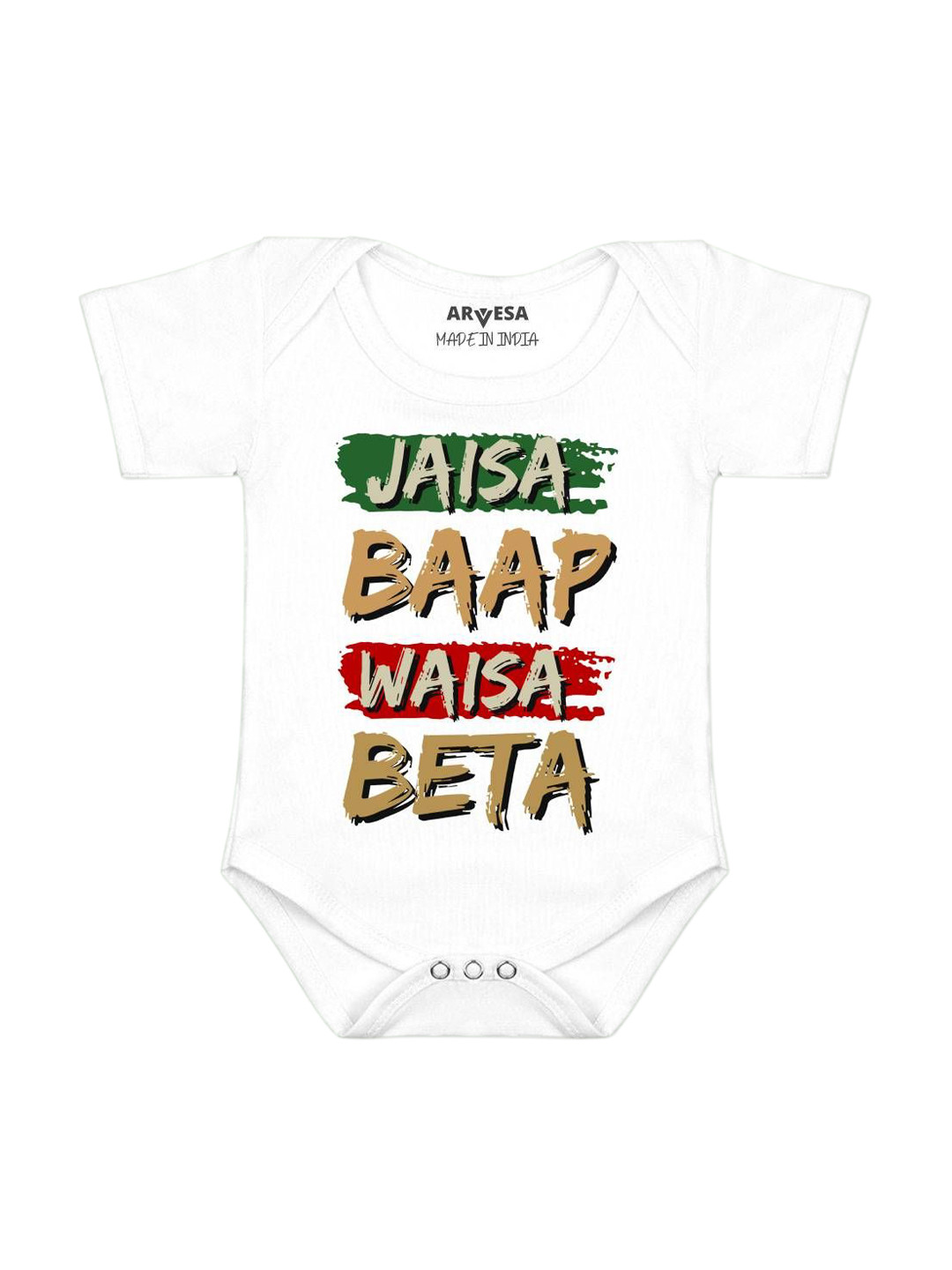 Arvesa Jaisa Baap Waisa Beta Printed Bodysuit