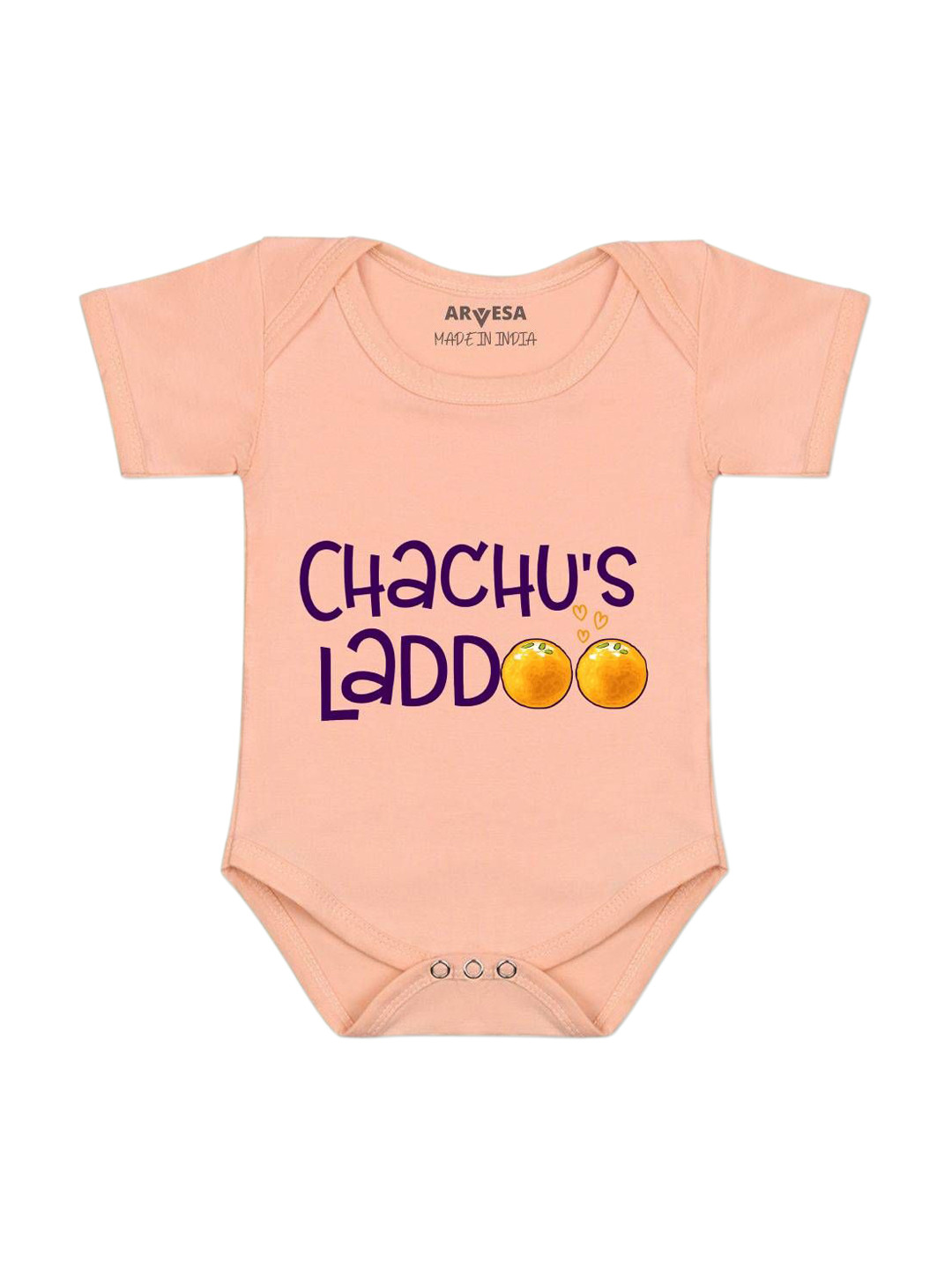 Arvesa Chachu Ladoo Printed Bodysuit