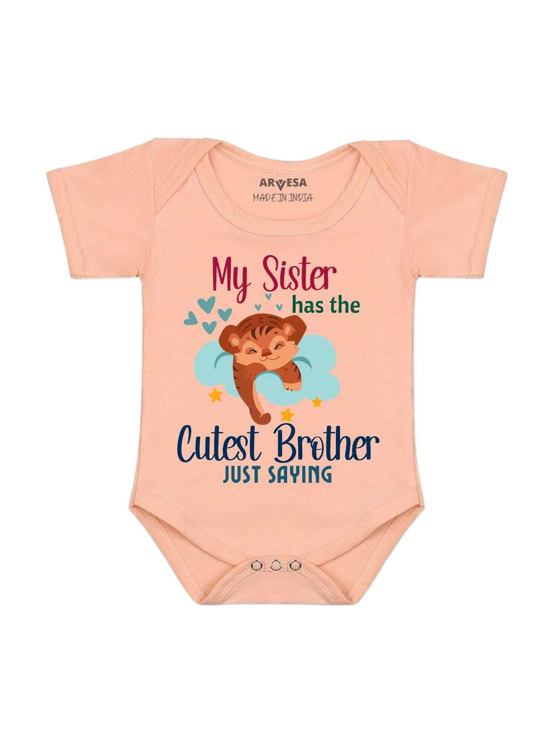 Arvesa Cuetst Brother Printed Bodysuit