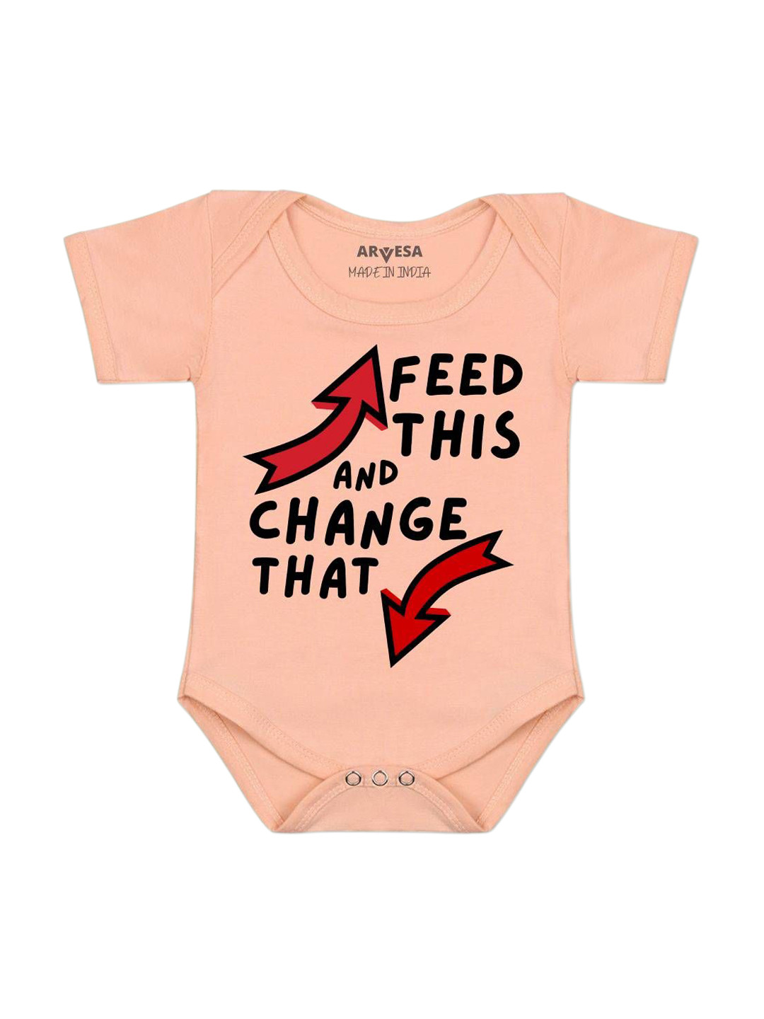 Arvesa Feed This & Change This Printed Bodysuit