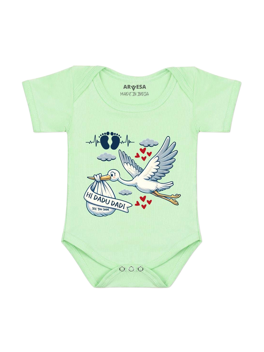 Arvesa I Dada Dadi See You Soon Printed Bodysuit