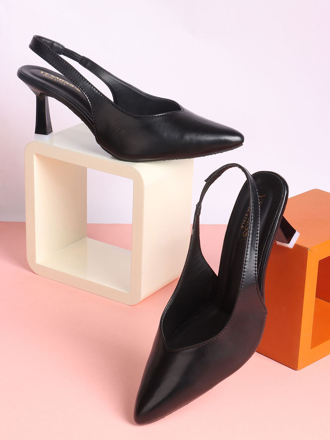 Yesmiss Women Work Slim Heeled Pumps