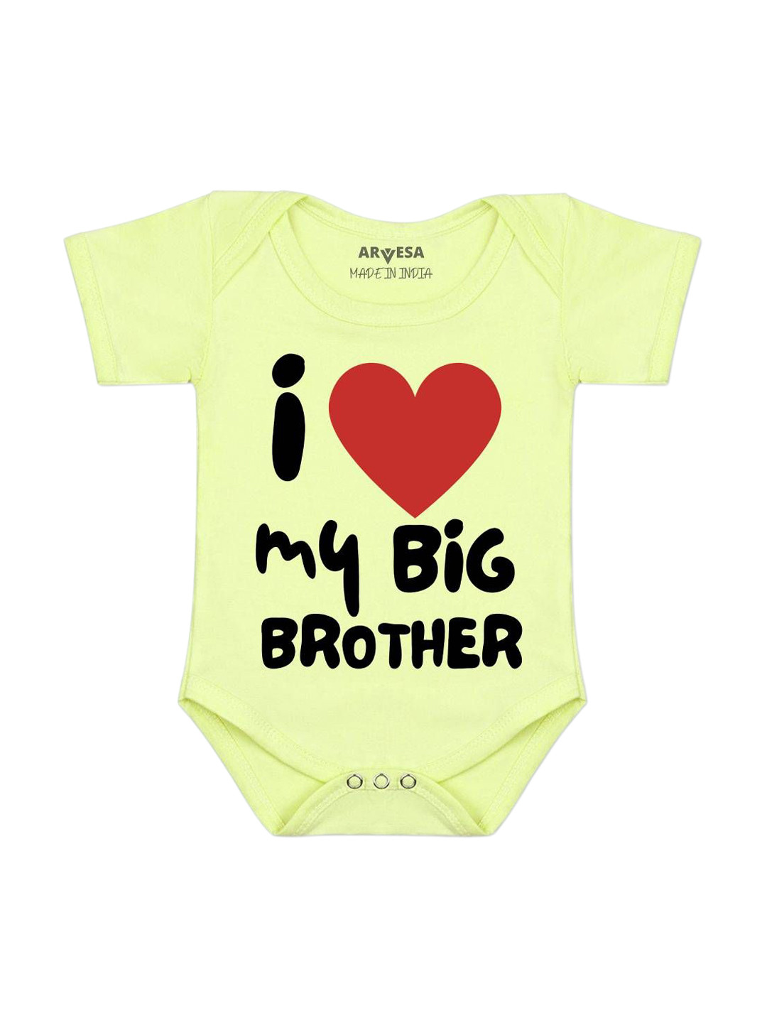 Arvesa I Lobe My Big Brother Printed Bodysuit