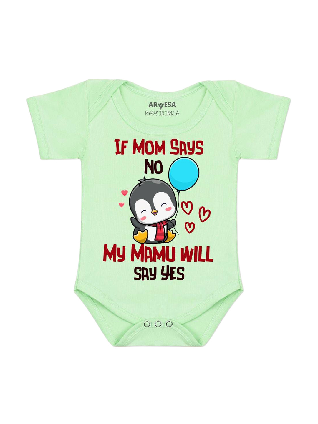 Arvesa My Mamu Will Say Yes Printed Bodysuit