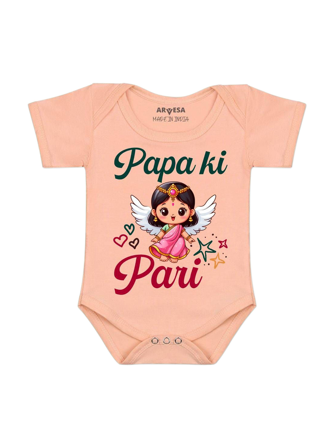 Arvesa Papa Ki Pari Printed Bodysuit