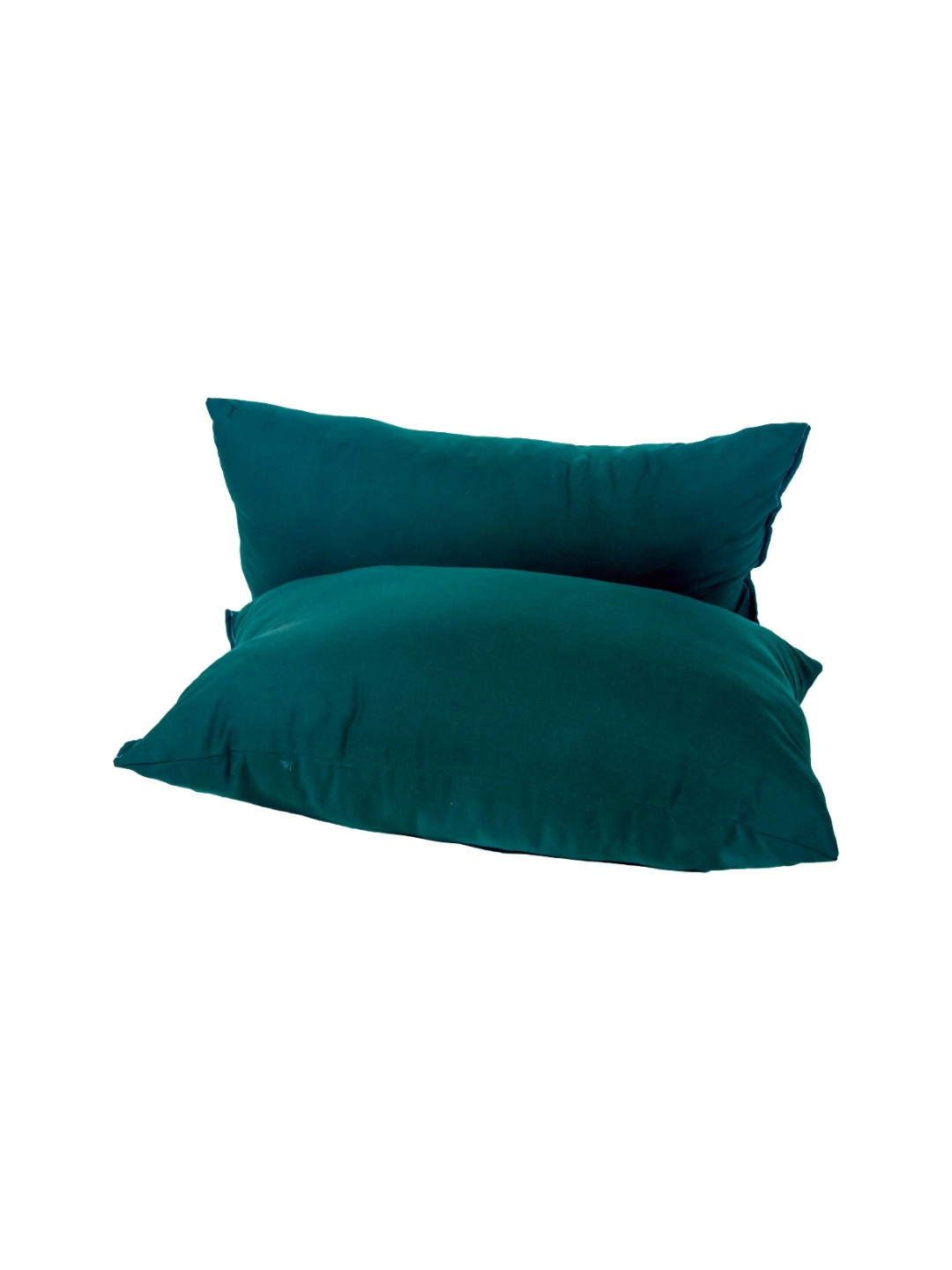 Siroki Bond Teal Solid Polyester Breathable Set of 2 Medium Fibre Sleep Pillow-42 x 61 cm
