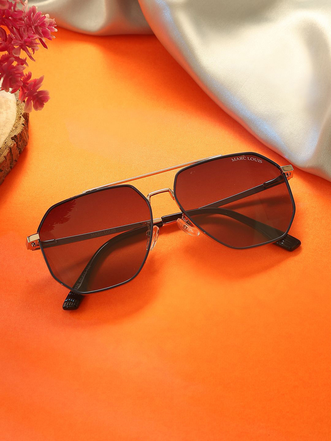 MARC LOUIS Unisex Polarised & UV Protected Sunglass MARC LOUIS 9226 SILVER BLUE SG