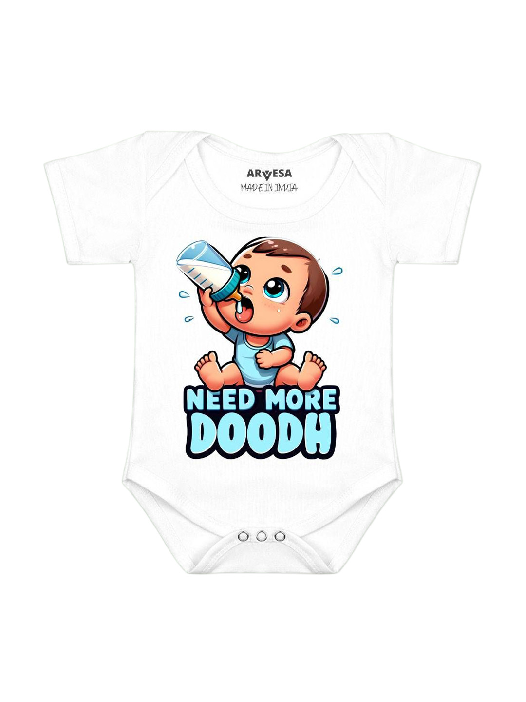 Arvesa Need More Doodh Printed Bodysuit