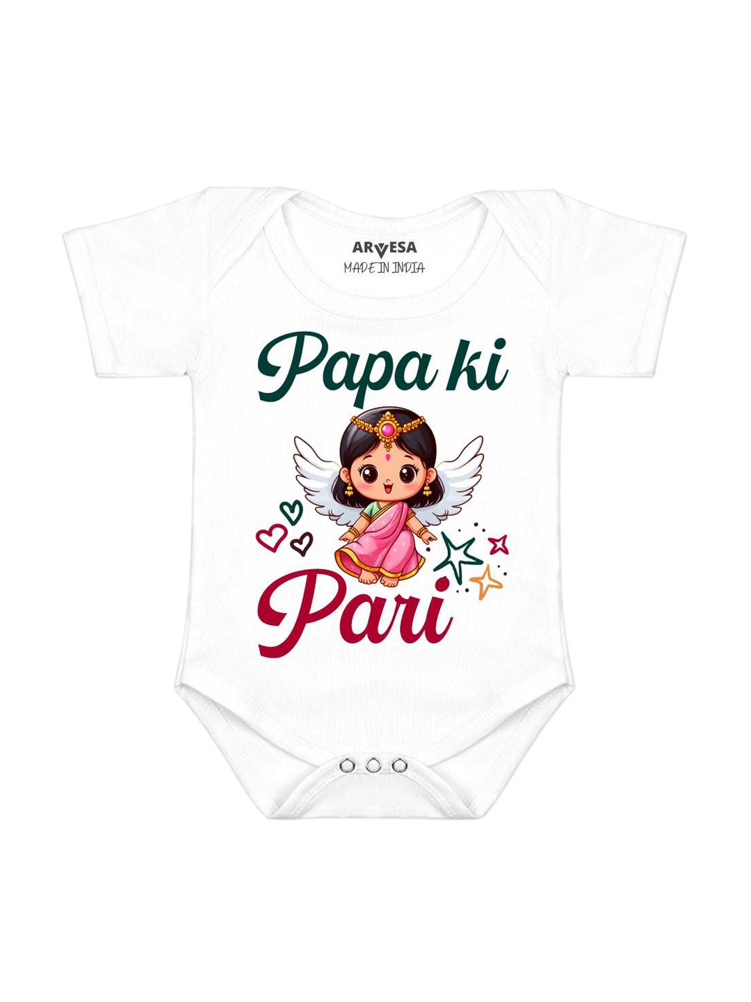 Arvesa Papa Ki Pari Printed Bodysuit