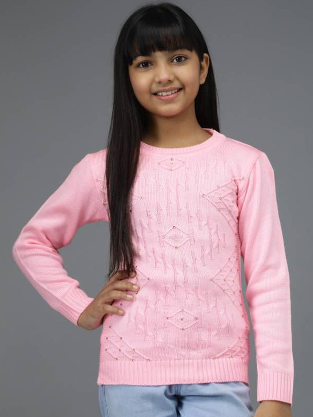 Anixa Girls Woollen Pullover