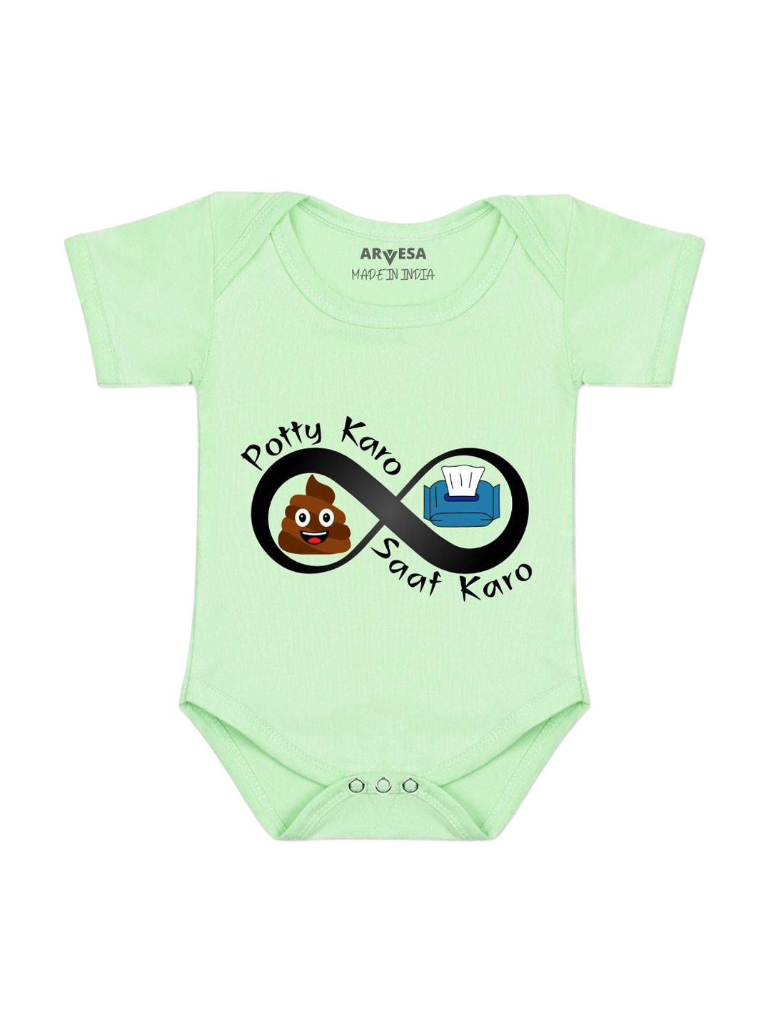 Arvesa Potty Karo Saaf Karo Printed Bodysuit