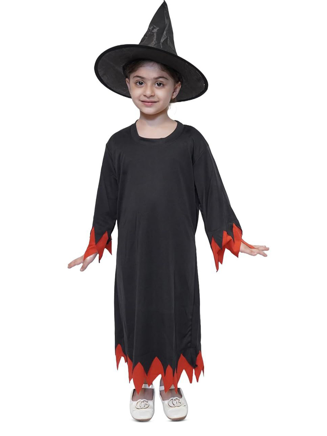 Kaku Fancy dresses Girls California Cosplay Halloween Witch Costume With Cap