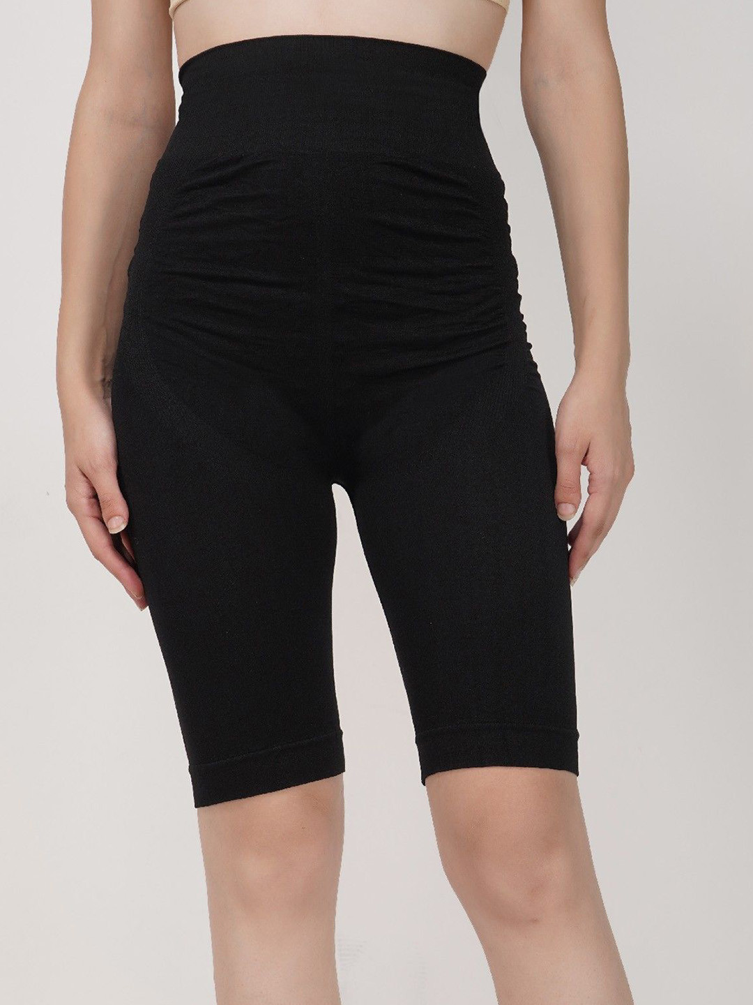 WAVE FASHION Anti Rolling Striped Tummy Tucker High Waist Shapewear