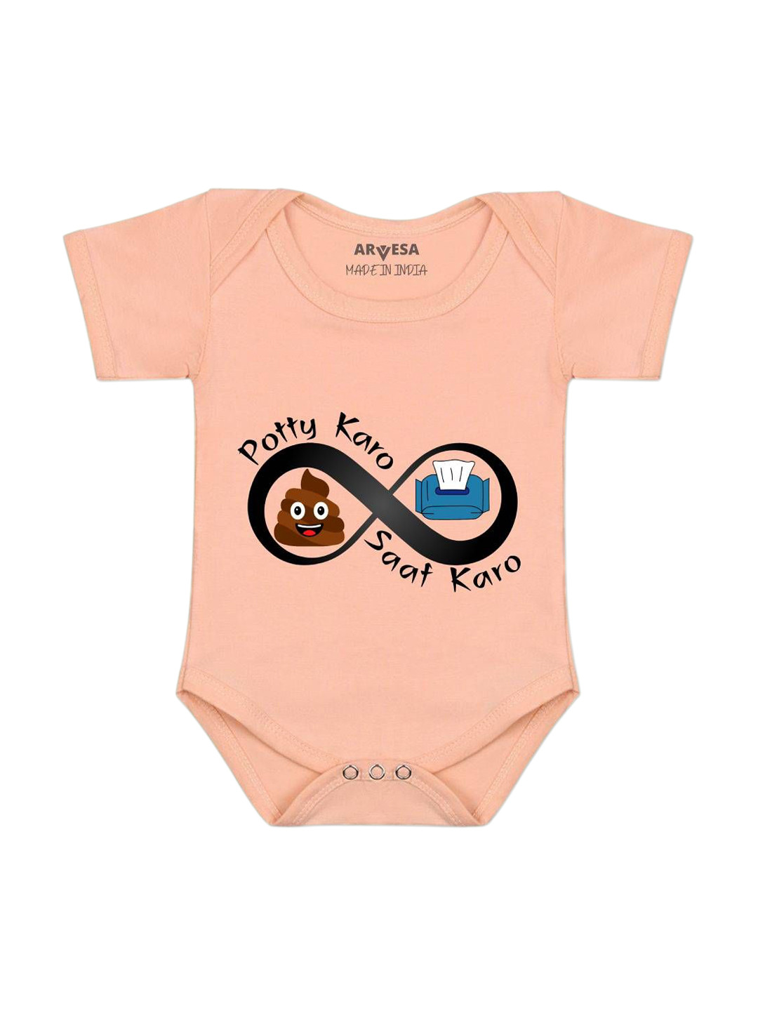 Arvesa Potty Karo Saaf Karo Printed Bodysuit