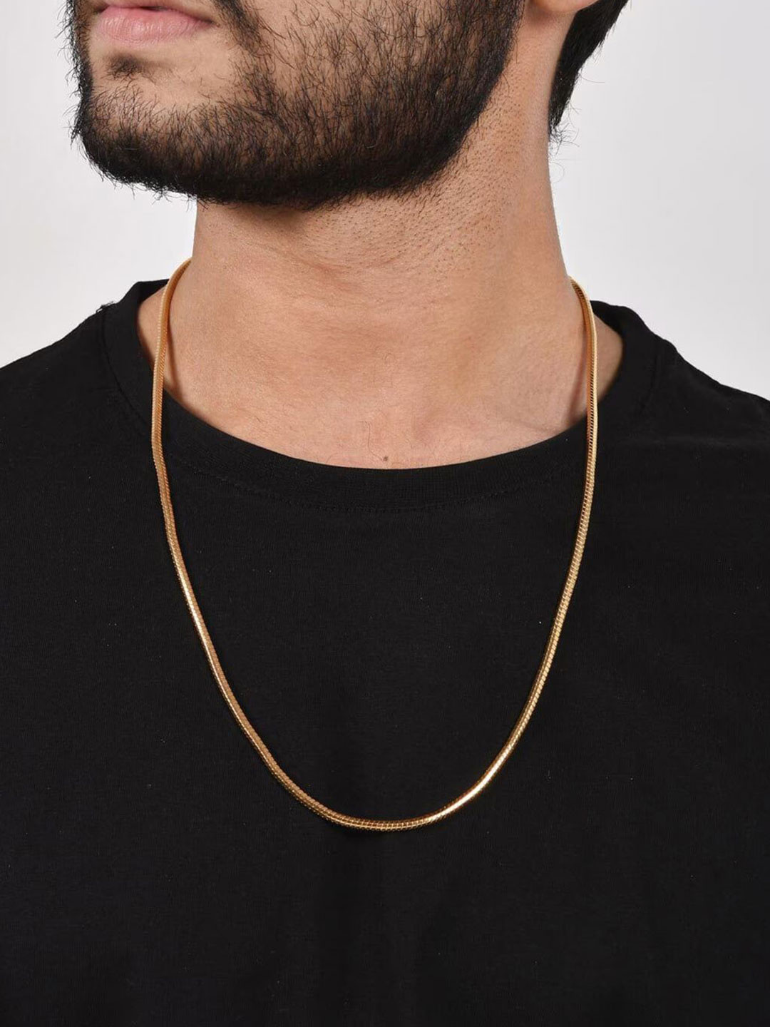 ELEGANTDREAM Men Gold-Plated Classic Chain