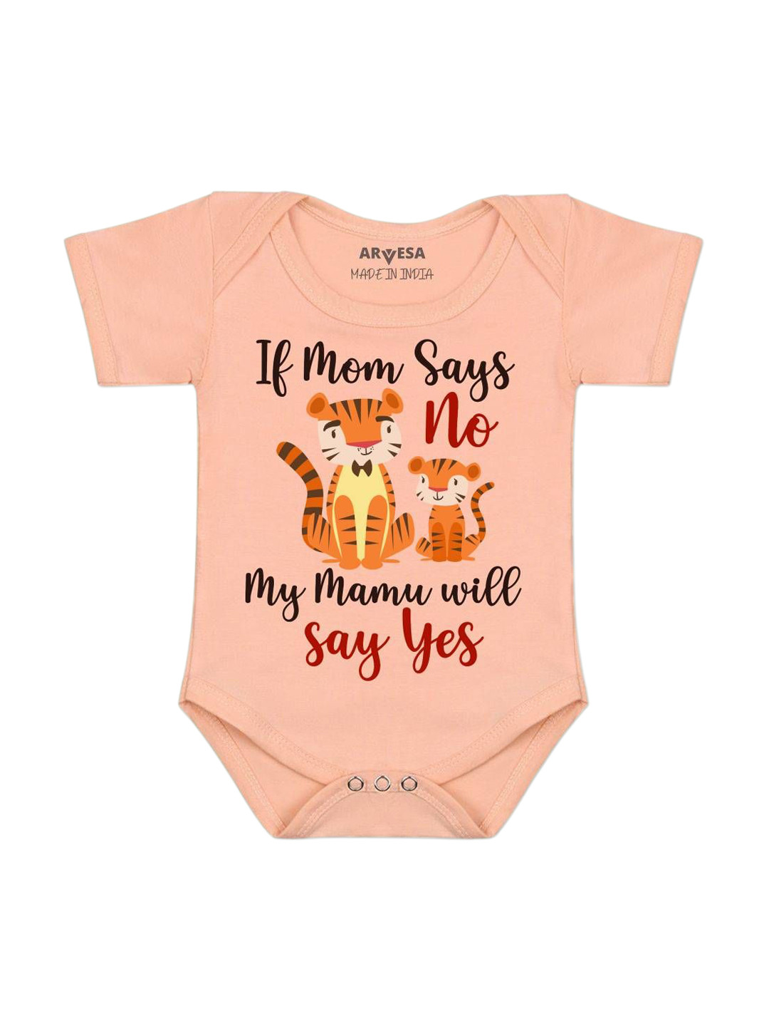 Arvesa My Mamu Will Say Yes Printed Bodysuit