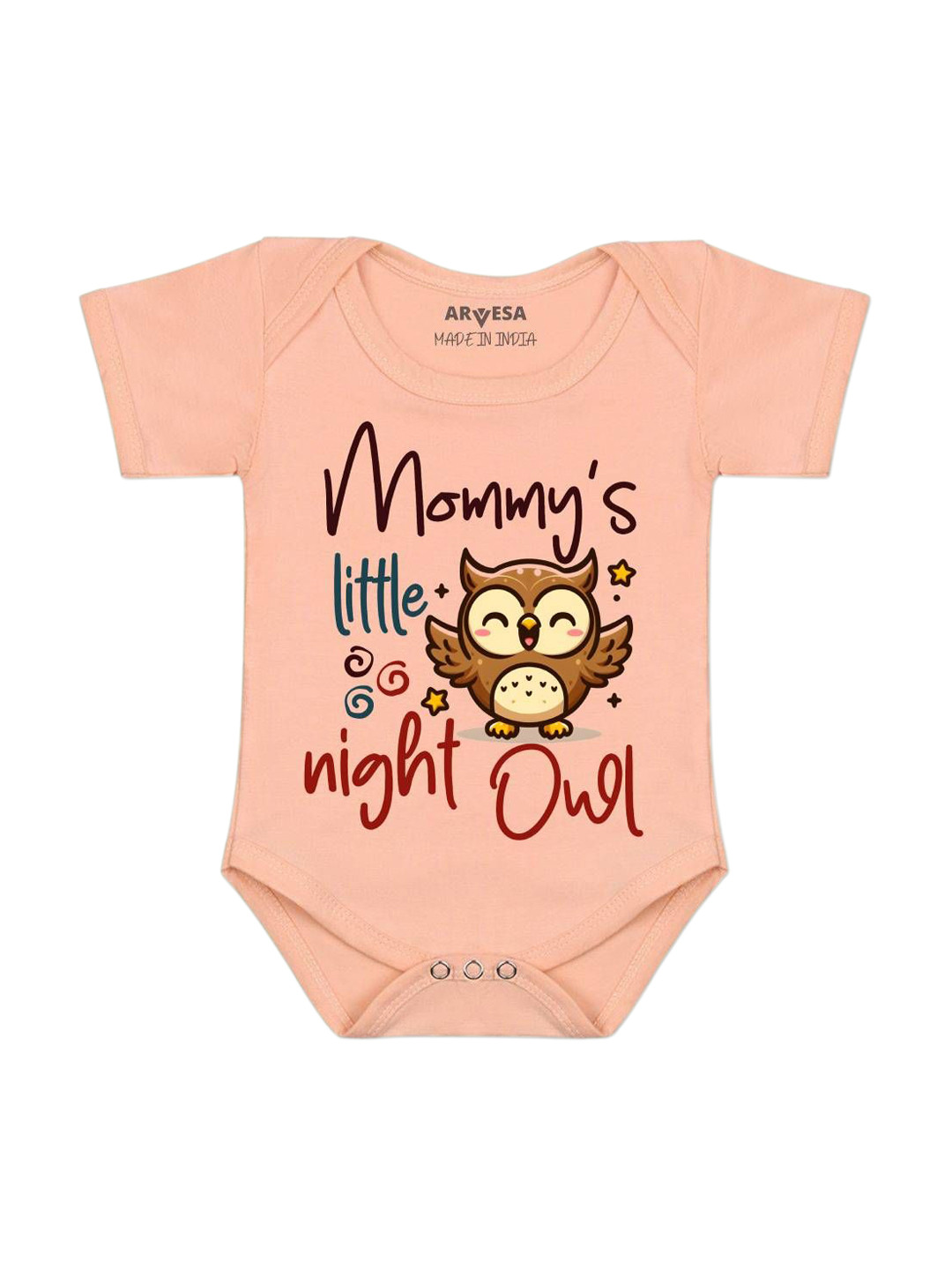 Arvesa Mommy Little Night Owl Printed Bodysuit