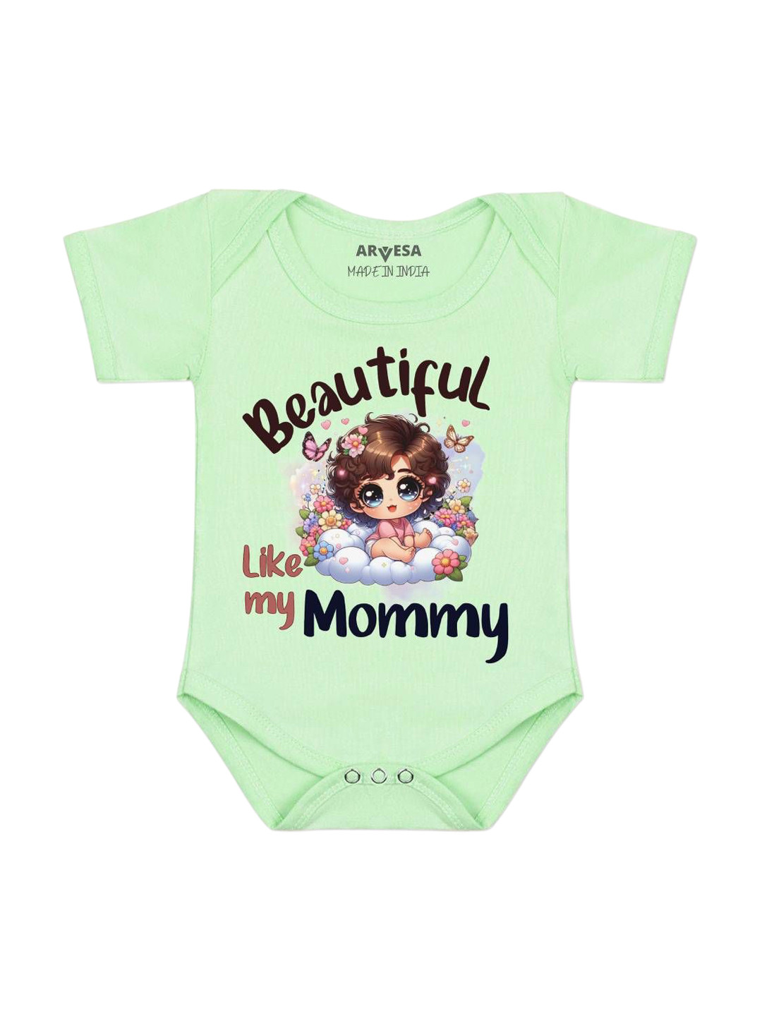 Arvesa Beautiful Like My Mommy Printed Bodysuit