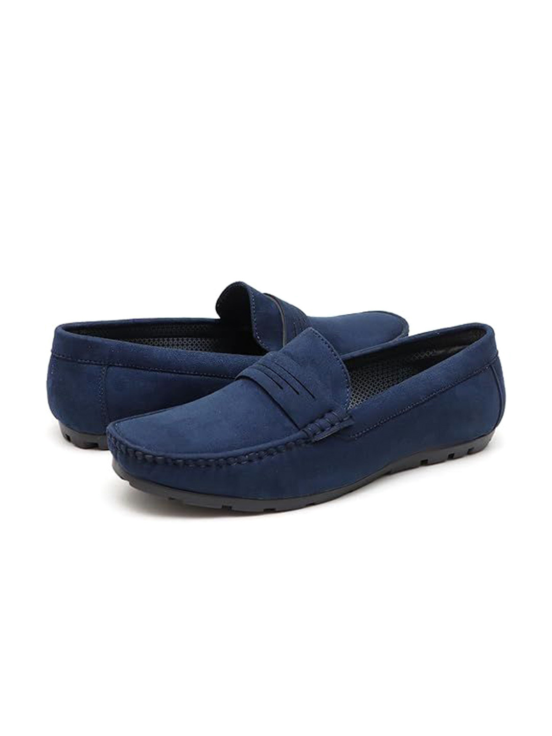 HEELS COUNTY Men Lightweight Velvet Loafers