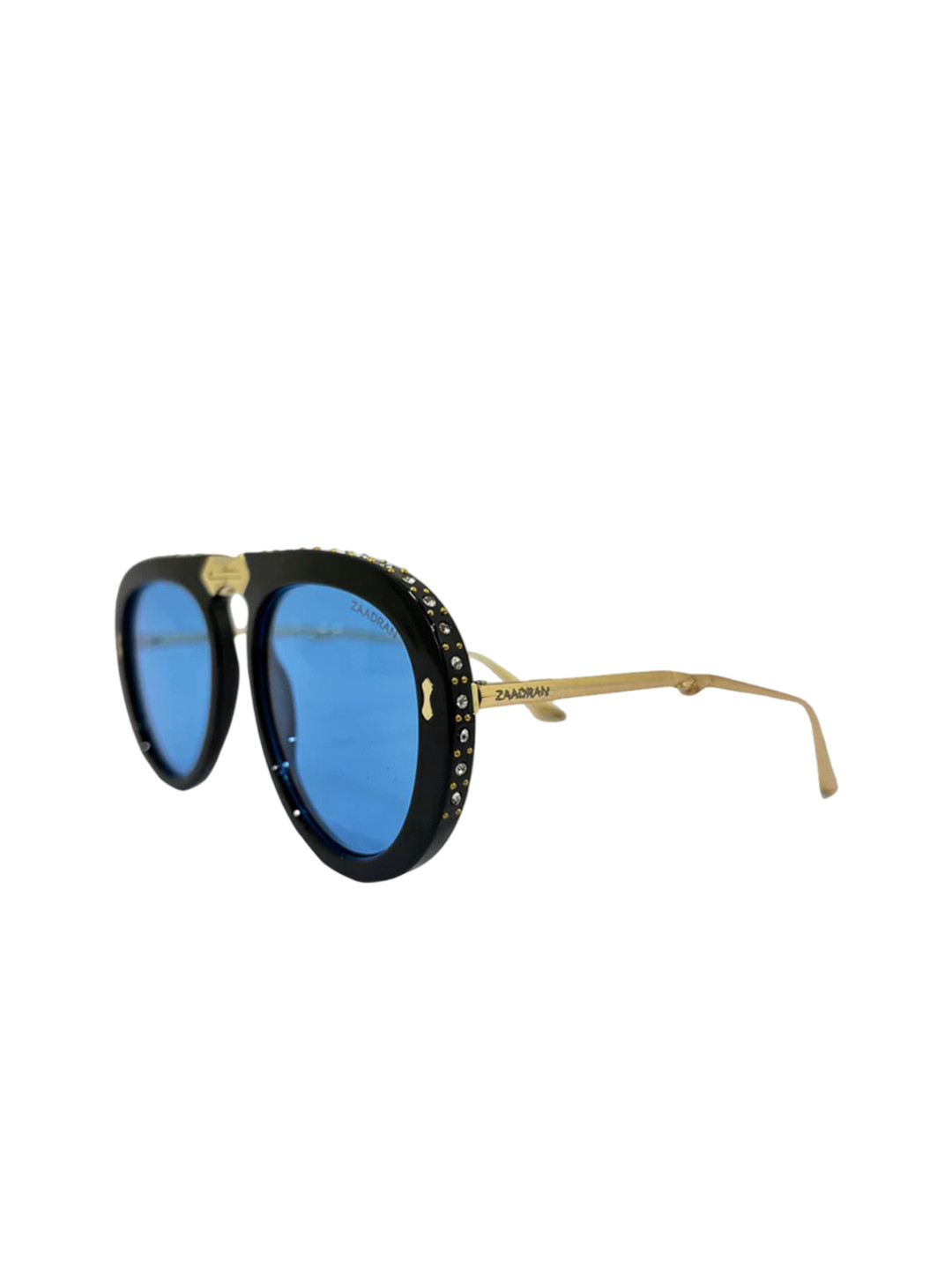 ZAADRAN Unisex Oval Sunglasses with Polarised and UV Protected Lens Toronto Golden Morpho