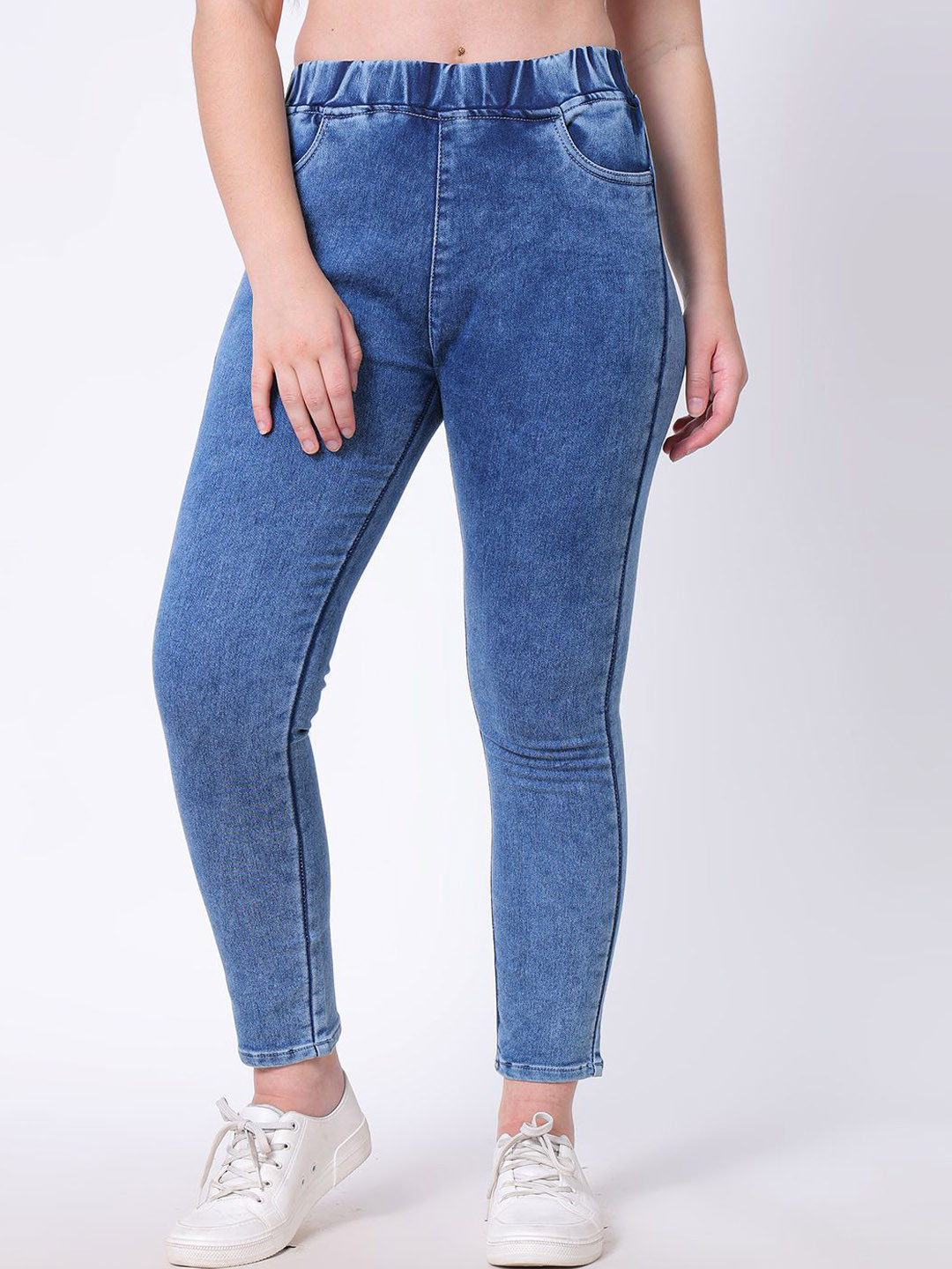 3BUTTERFLIES Women Skinny Fit High-Rise Stretchable Jeans