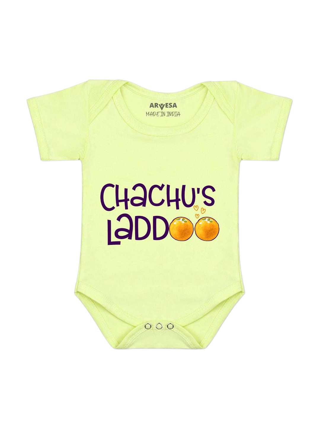 Arvesa Chachu Ladoo Printed Bodysuit