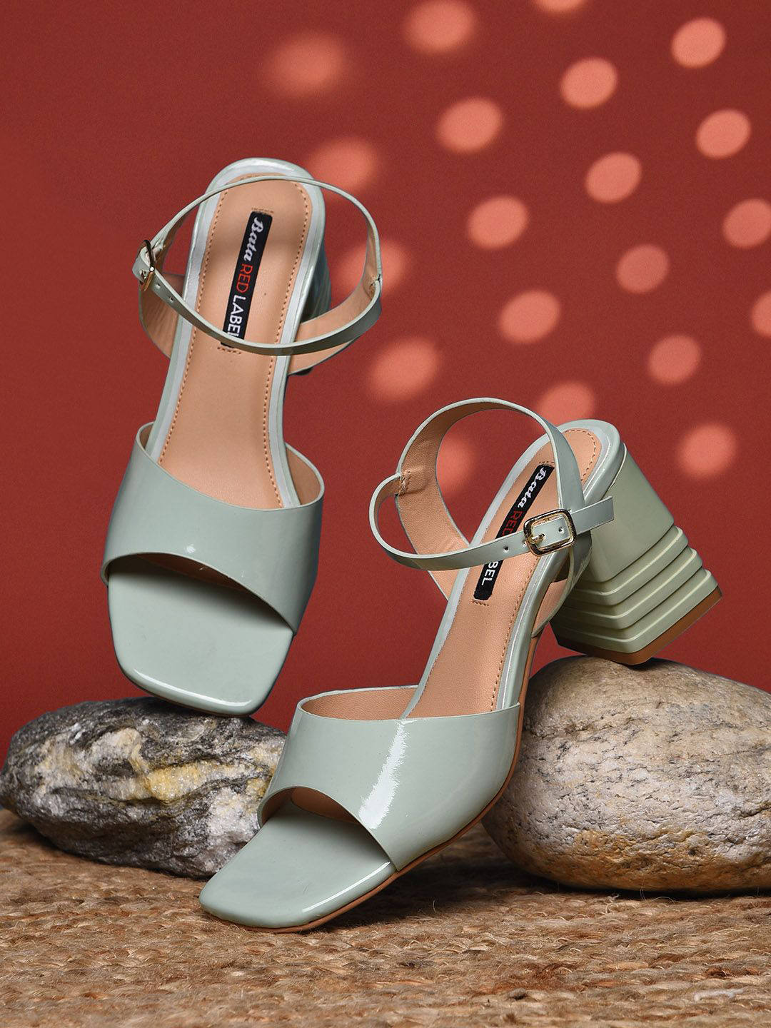 Bata Women Stylish Block Heels Sandals