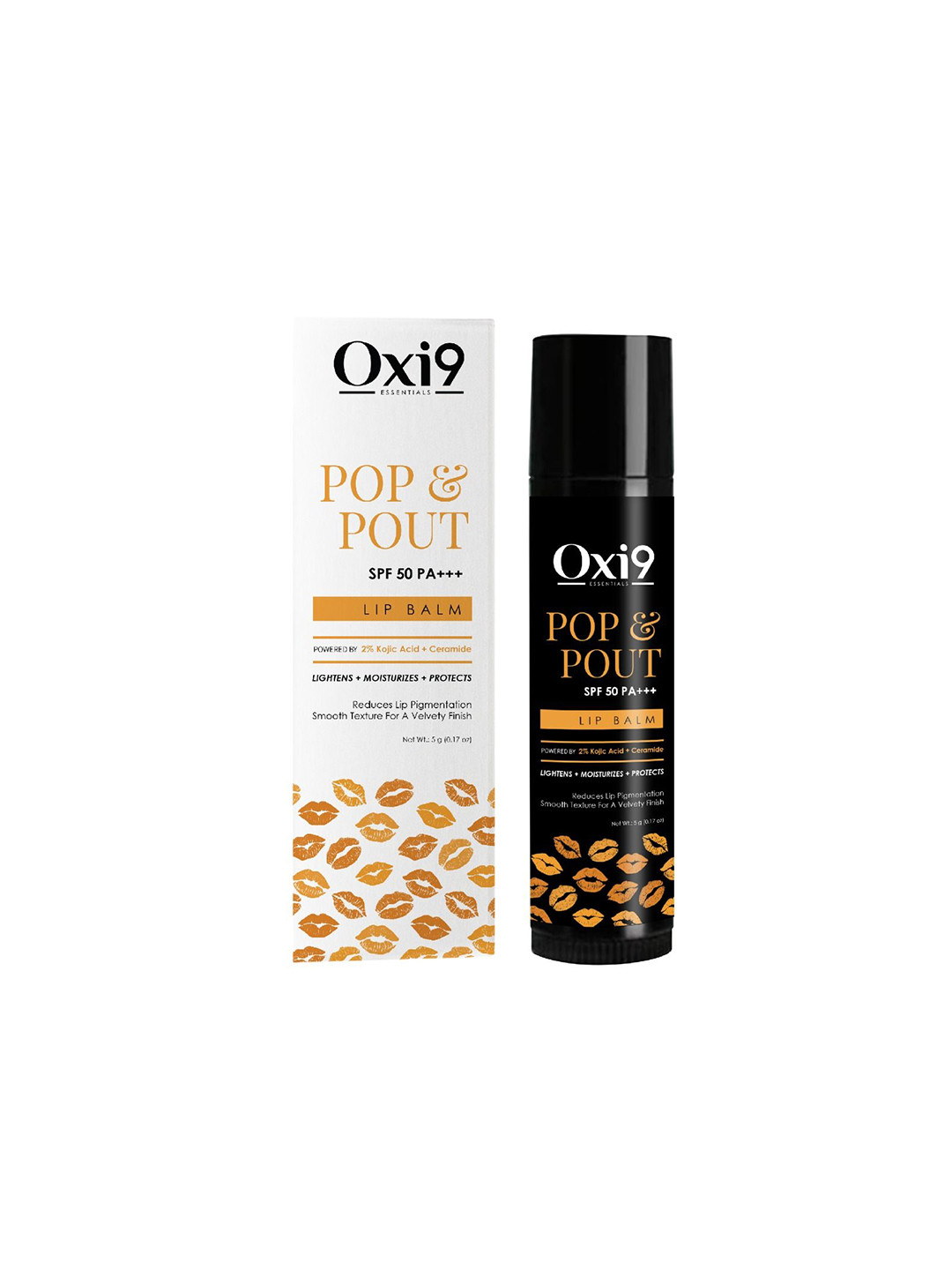 Oxi9 Pop & Pout SPF 50PA+++ Lip Balm For Moisturizing - 5 g - Mulberry Bliss
