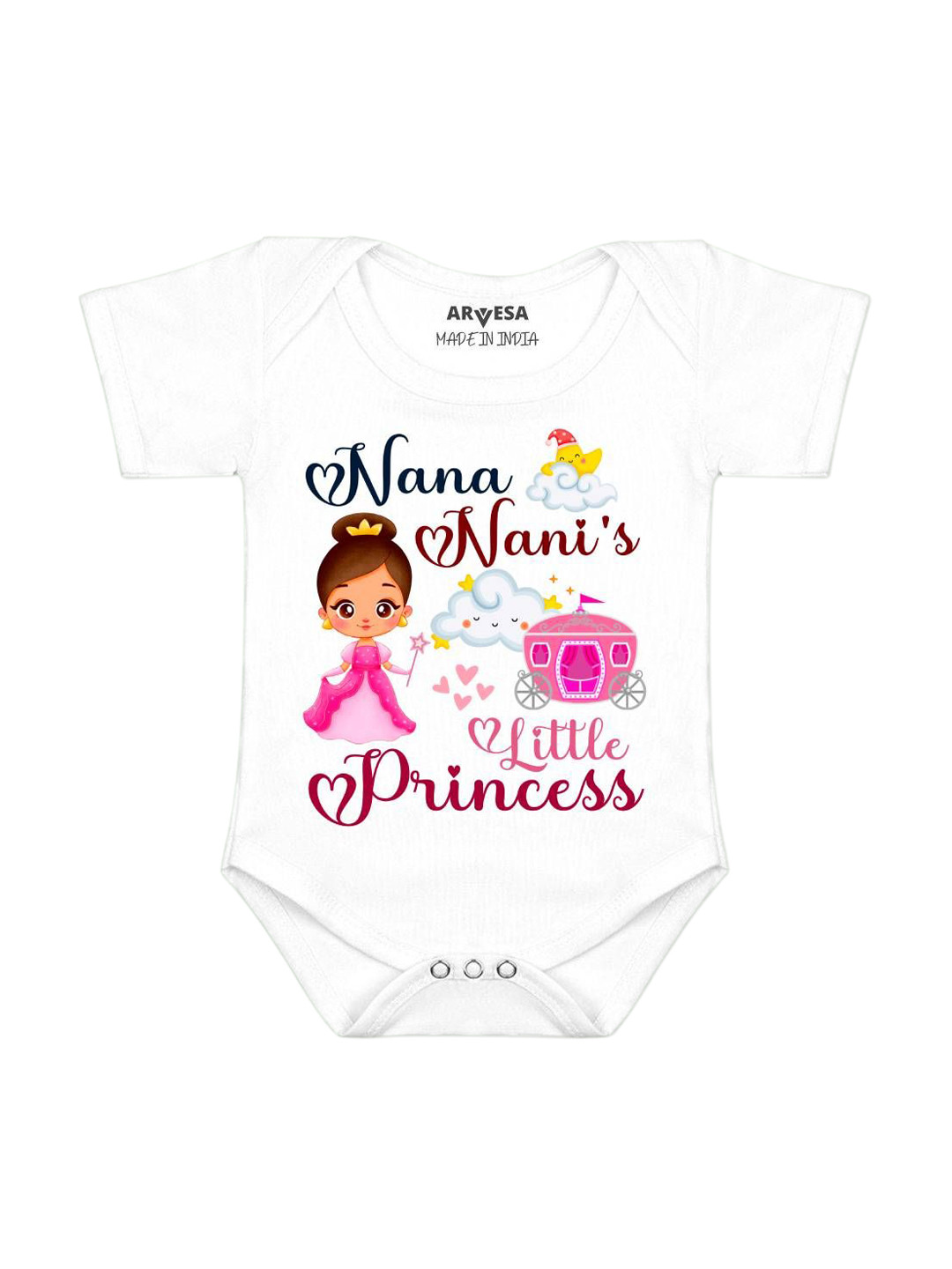 Arvesa Nana Nani Little Princess Printed Bodysuit