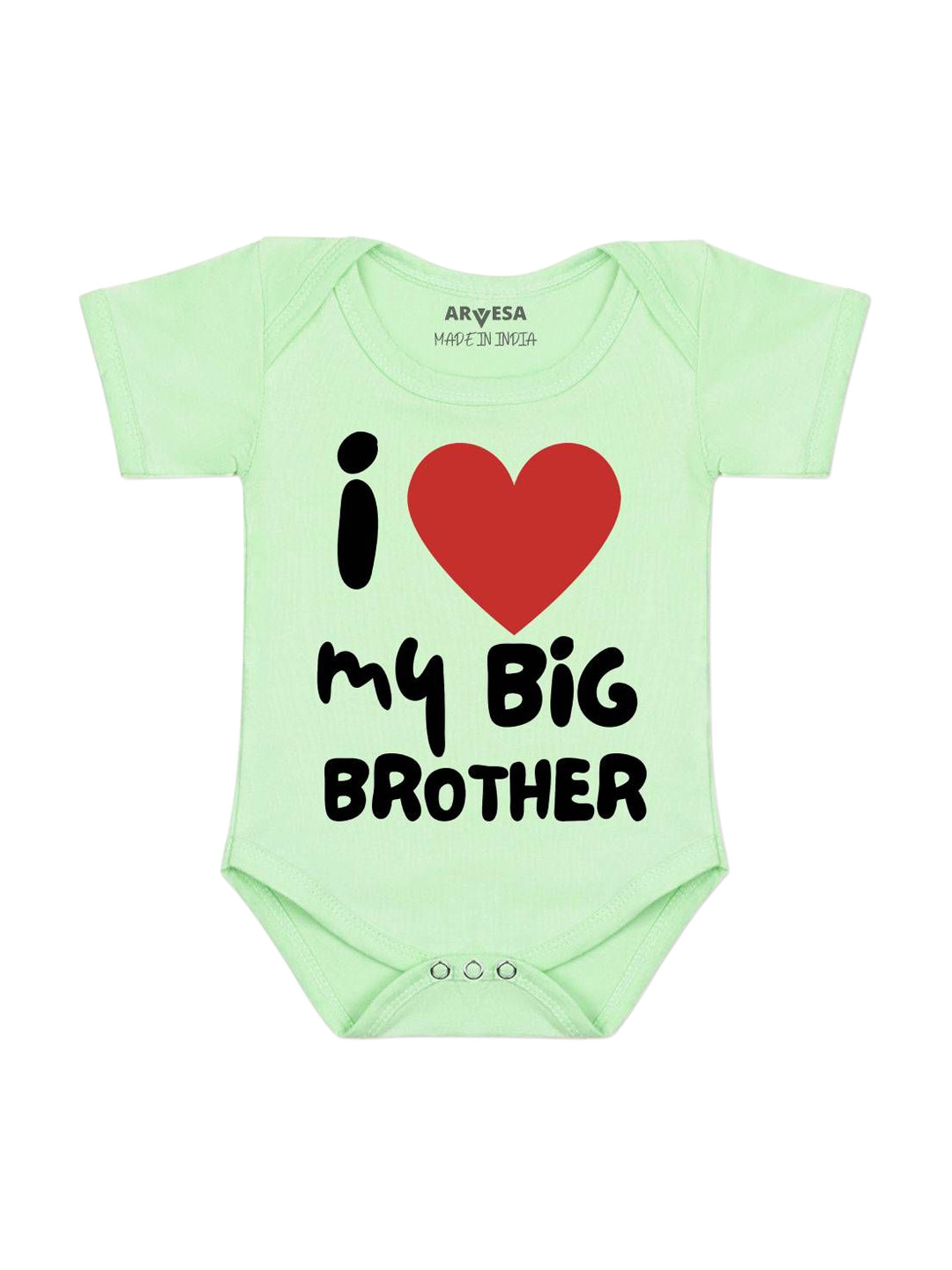 Arvesa I Lobe My Big Brother Printed Bodysuit