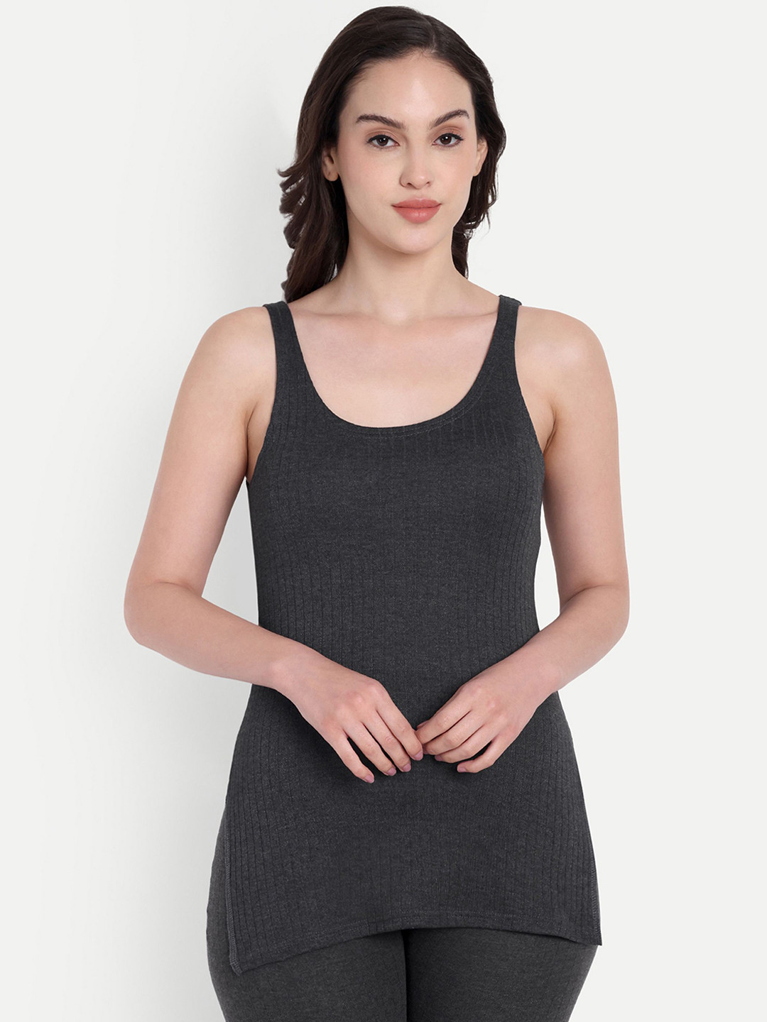 inner element Ribbed Sleeves Thermal Top