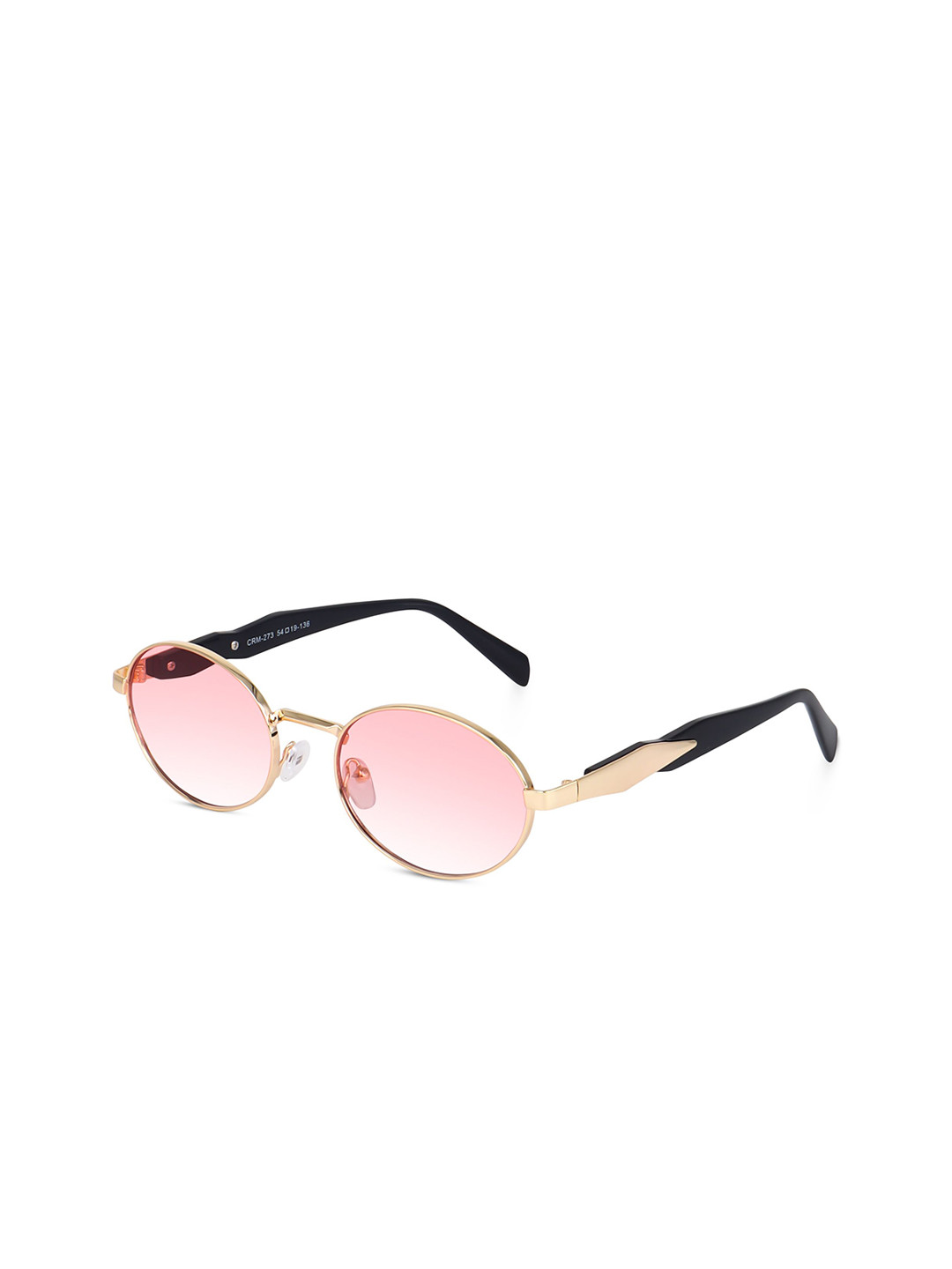 CREEK Men Oval Sunglasses with UV Protected Lens CRM 273 GOLD PINK