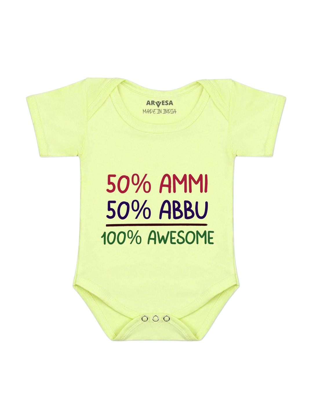 Arvesa Ammi & Abbu Printed Bodysuit