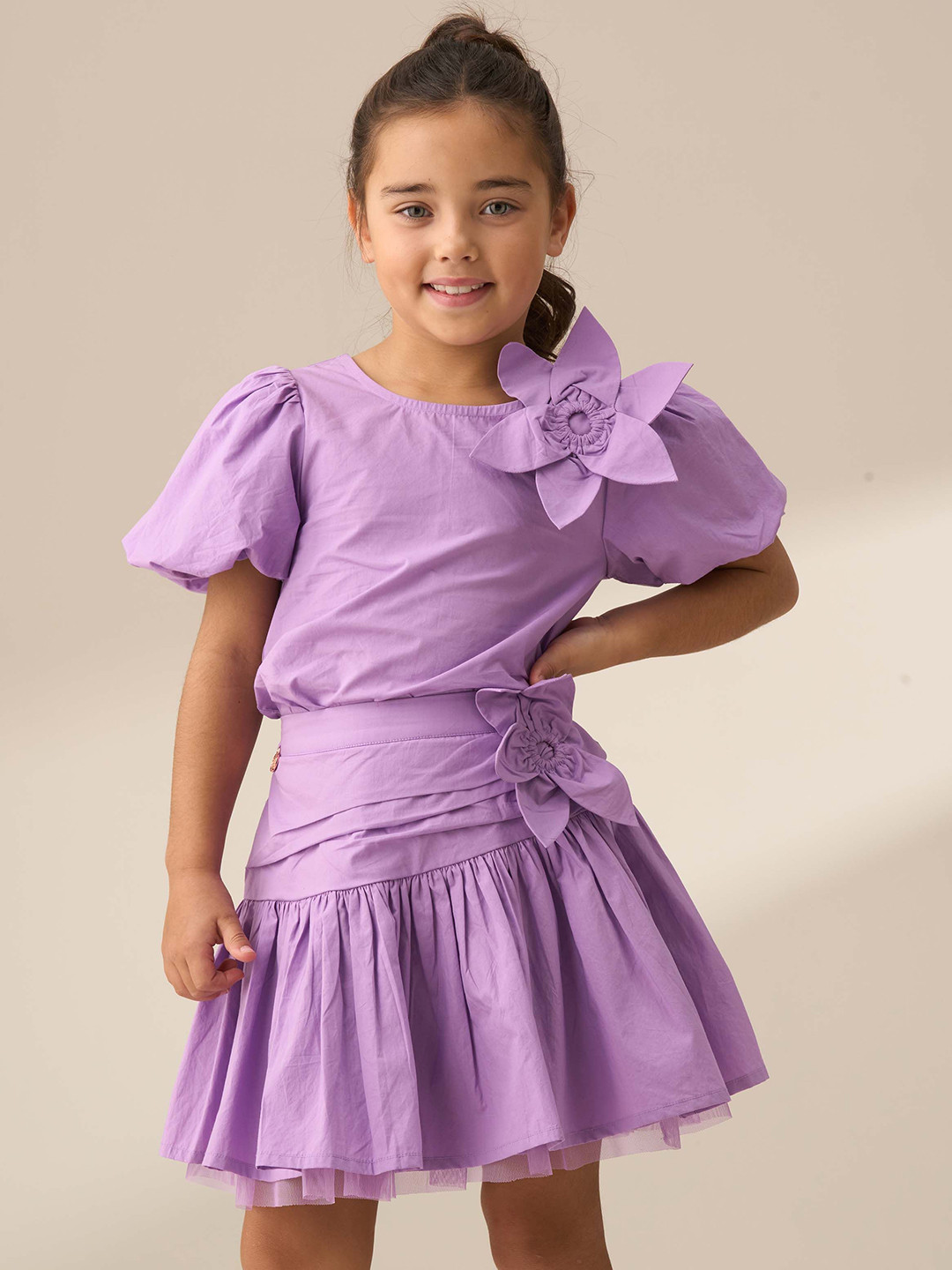 Angel & Rocket Girls Roxie Corsage Woven Skirt