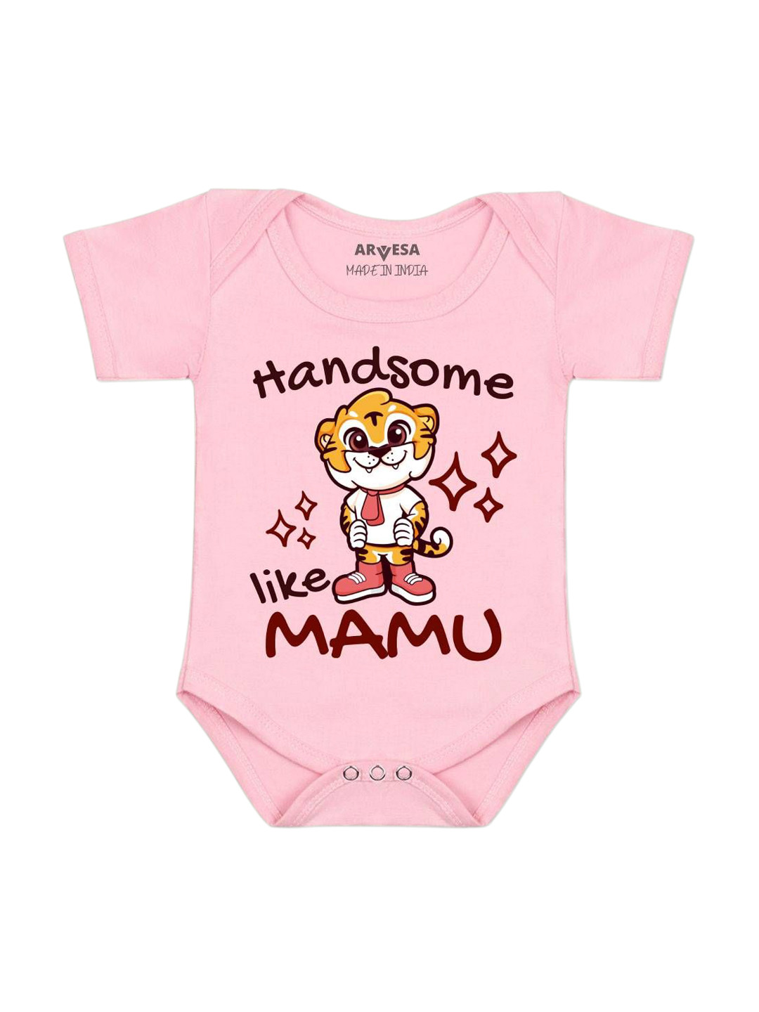 Arvesa Handsome Like Mamu Printed Bodysuit