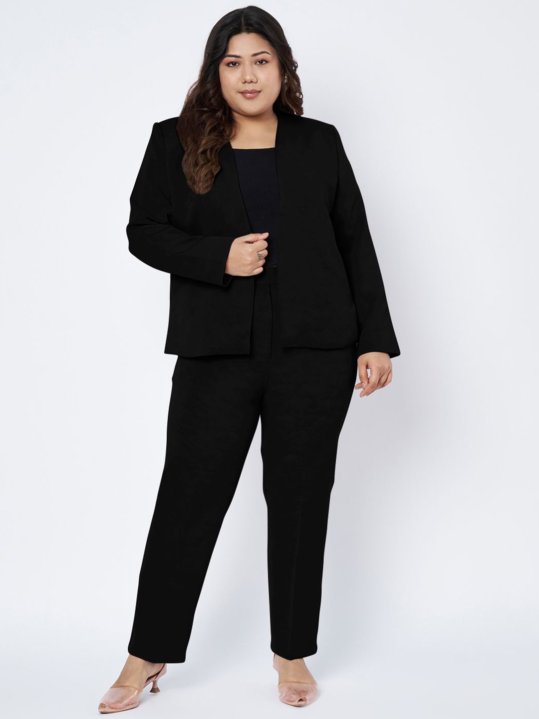 BRINNS Notched Lapel Front Open 2 Pieces Suit