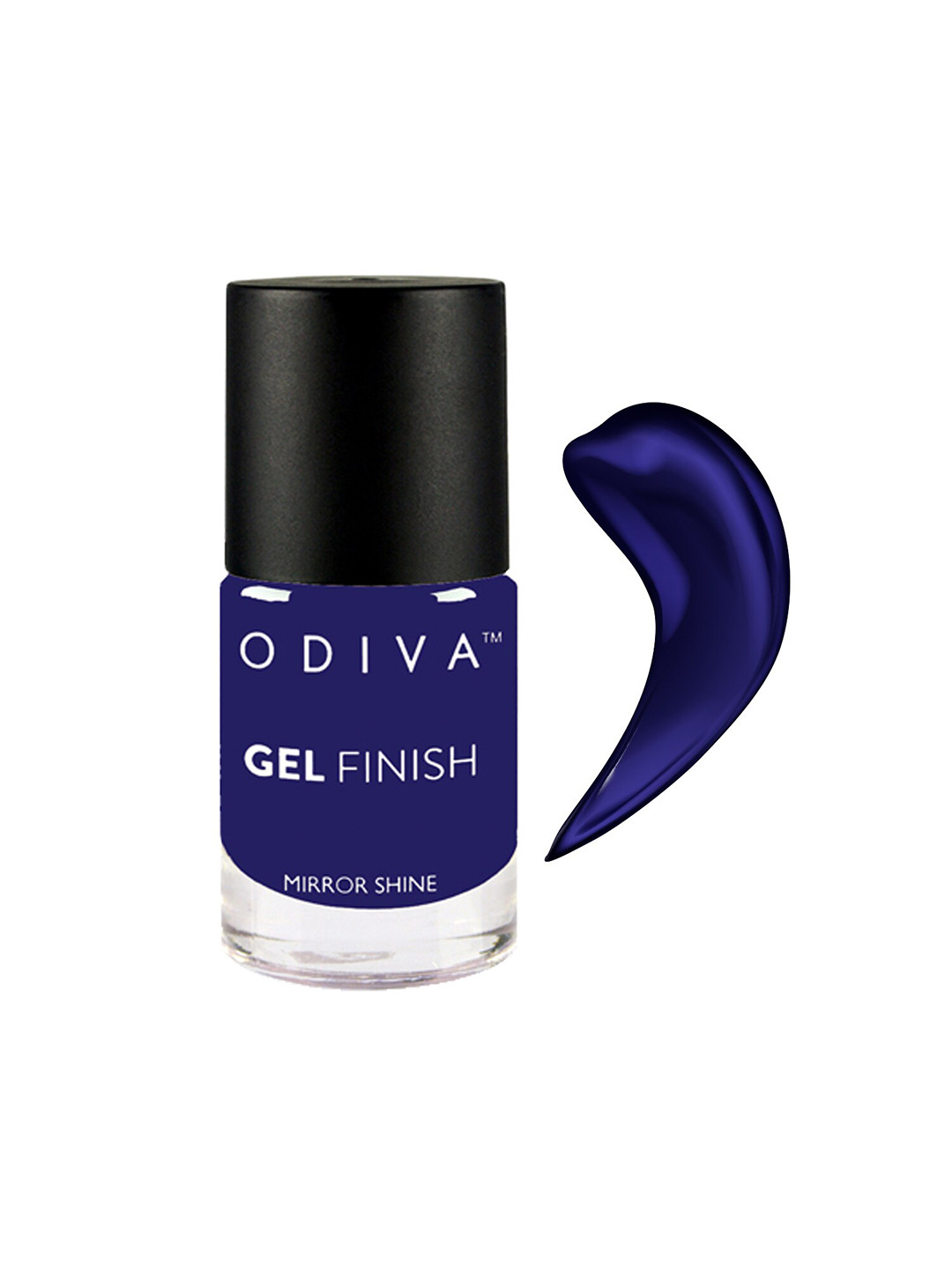 ODIVA Mirror Shine Gel Finish Long-Wearing Nail Polish 11ml - Spectrum Indigo Blue 21