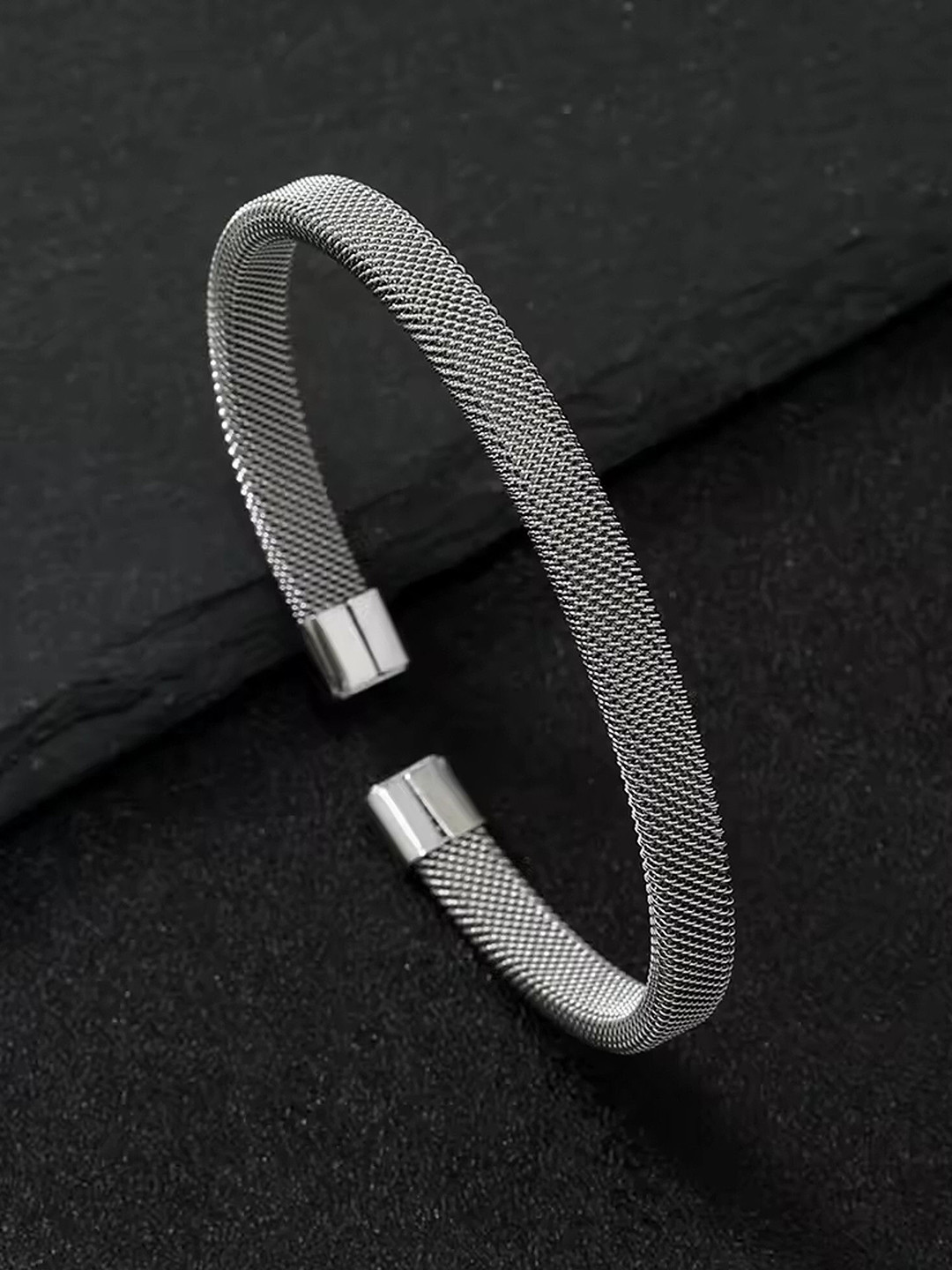 The Roadster Lifestyle Co Textured Open Cuff Bracelet