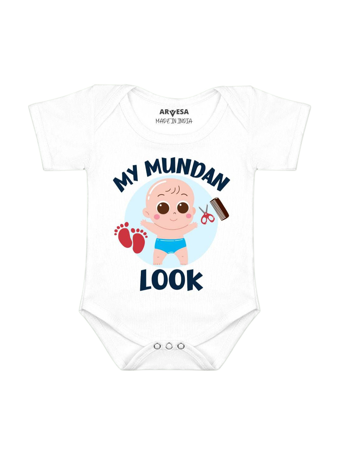 Arvesa My Mundan Look Printed Bodysuit
