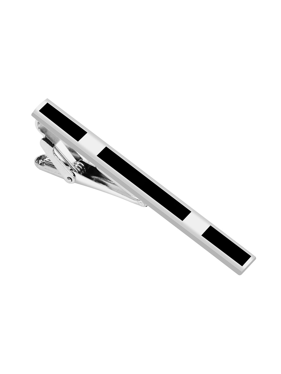 Curren Men's Silver Tie Pin Statement Brooch