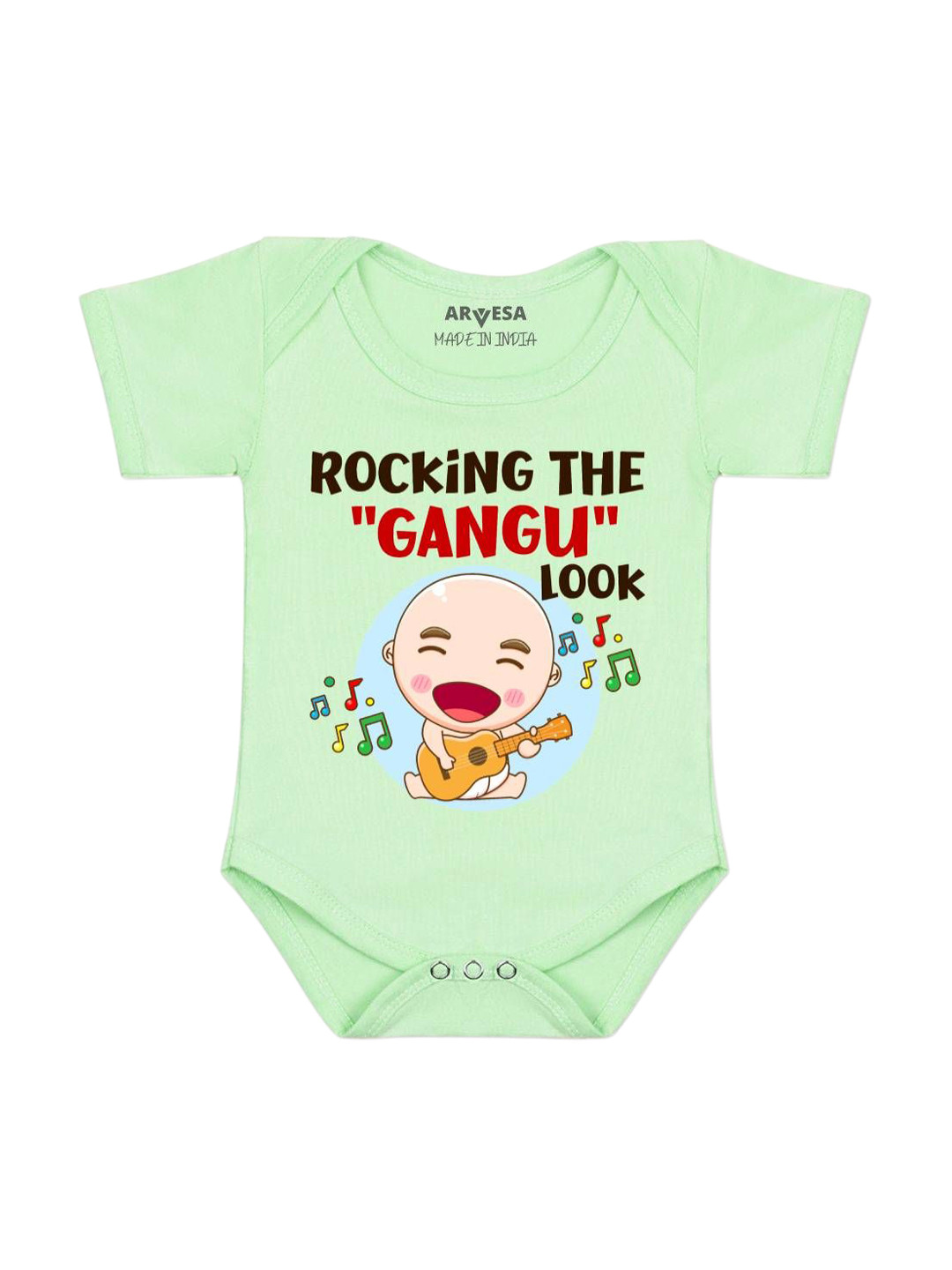 Arvesa Rocking The Gangu Look Printed Bodysuit