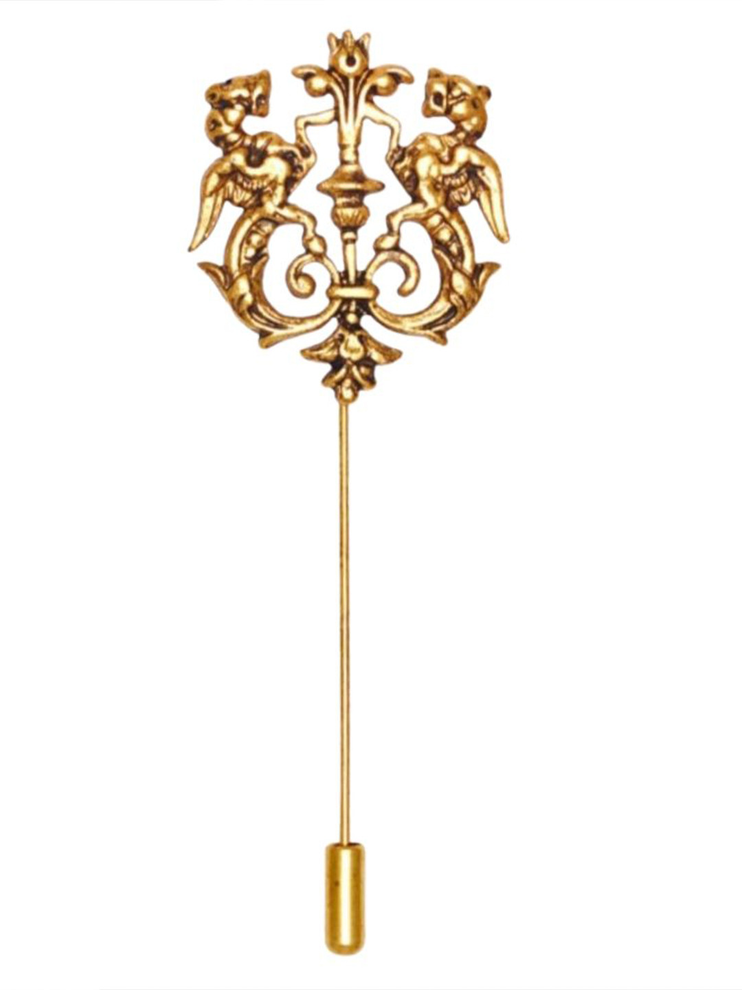 The Tie Hub Men Victory Logo Antique Lapel Pin Brooch