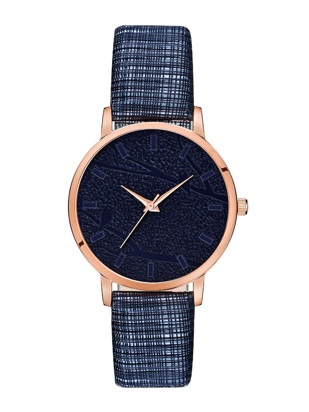 DOUBLERUN Women Dial & Leather Straps Analogue Multi Function Watch H05NMT-326