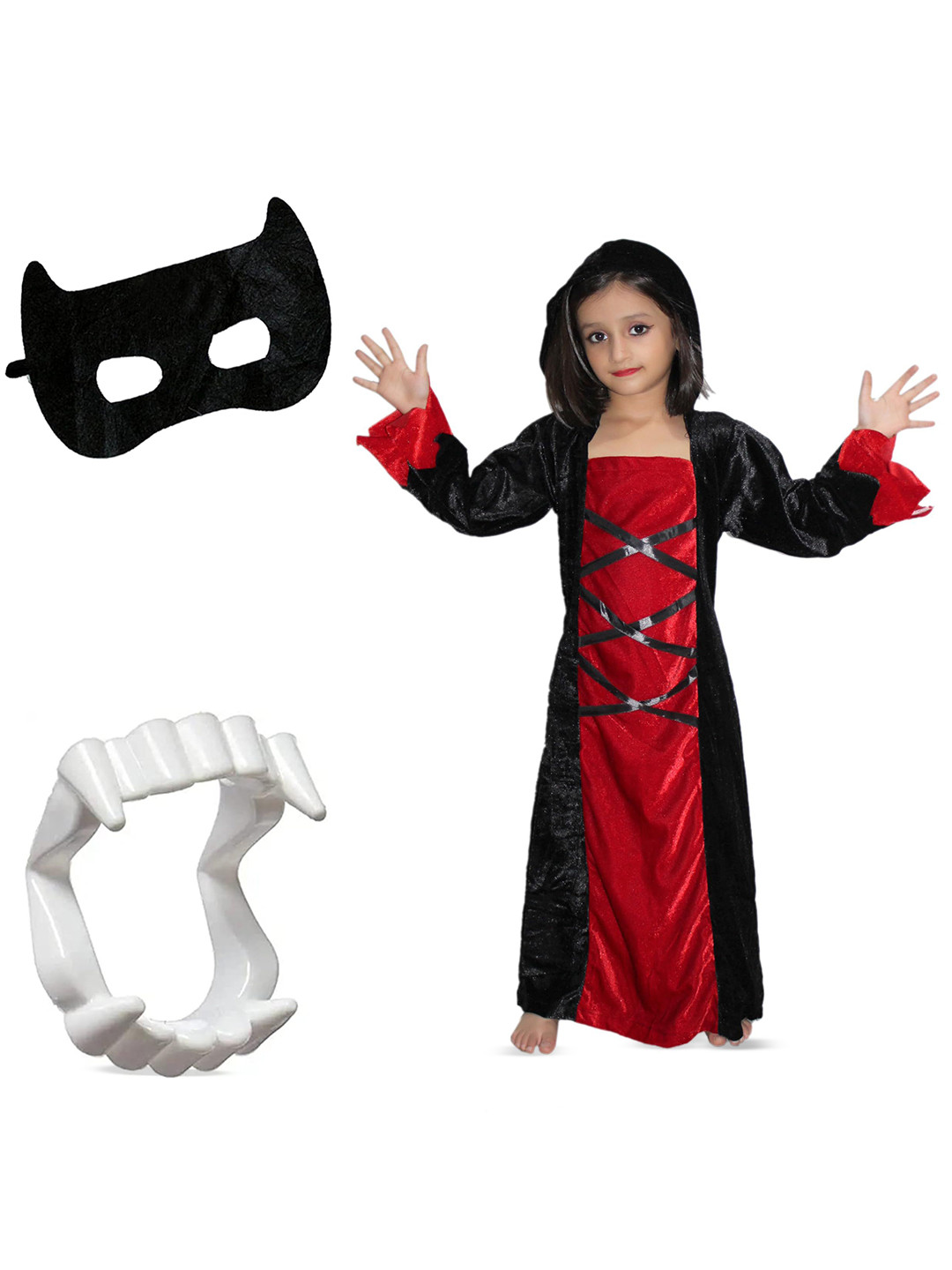 Kaku Fancy dresses Girls Halloween Cosplay Witch Costume