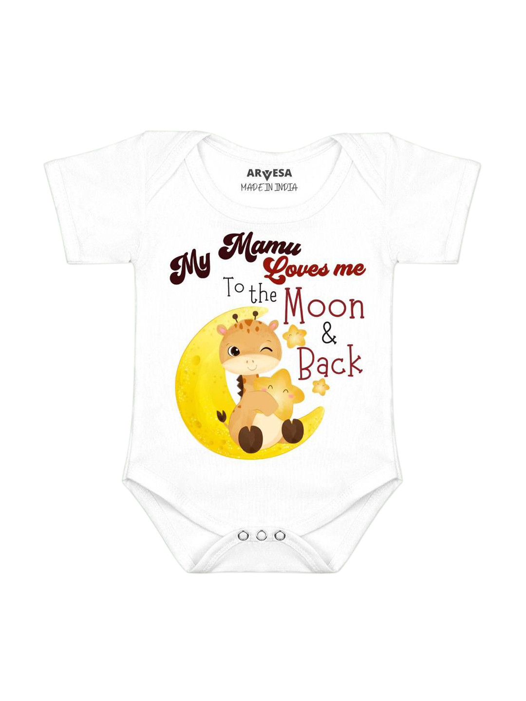 Arvesa Mamu Love To Moon & Back Printed Bodysuit