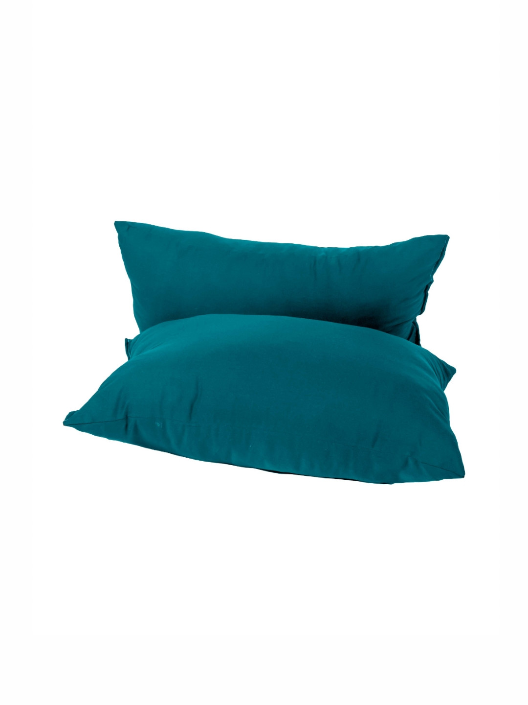 Siroki Bond Teal Solid Polyester Breathable Set of 2 Medium Fibre Sleep Pillow-40.6 x 60.9 x 15 cm