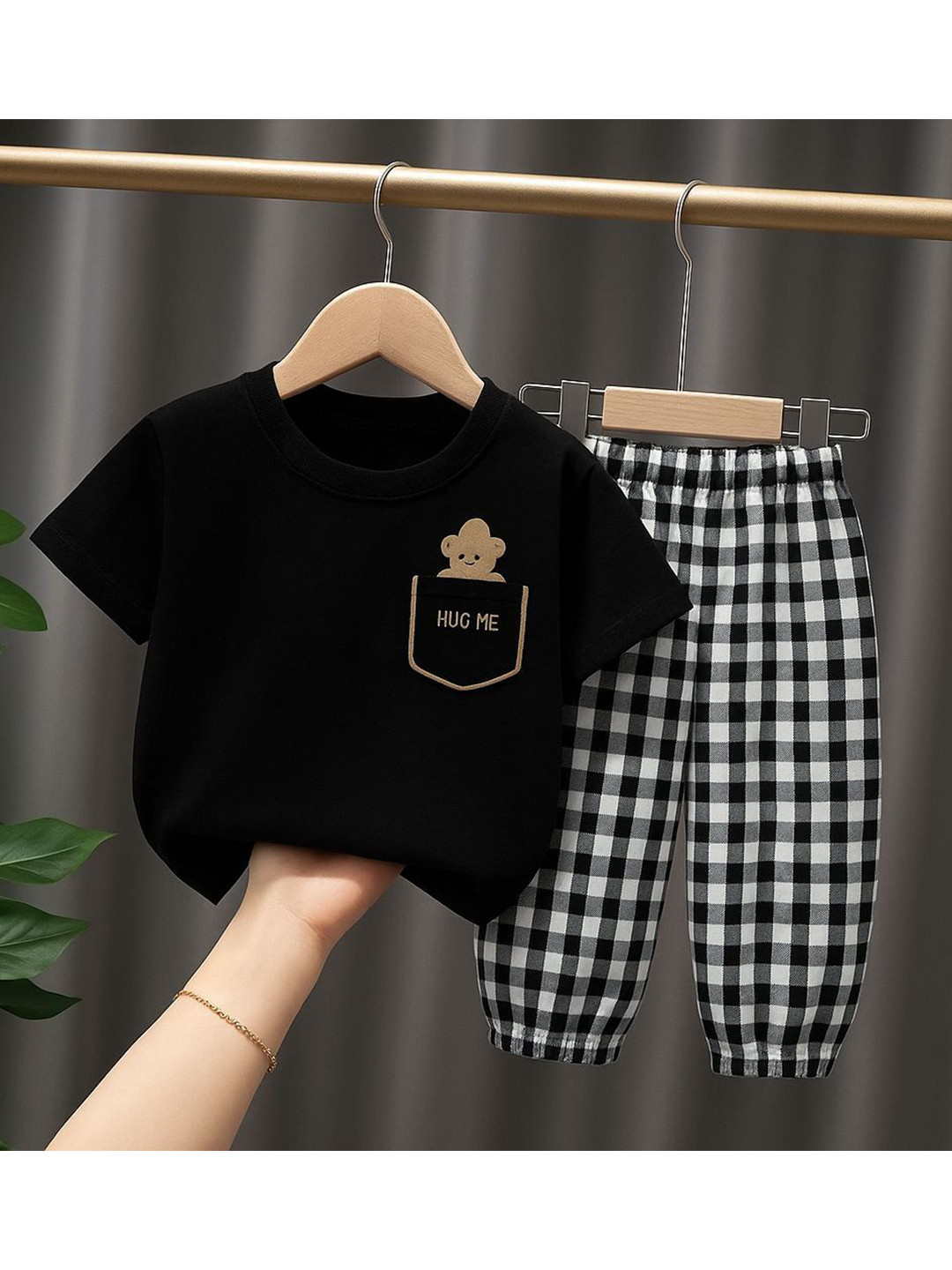 Lil.snuggles Kids Printed T-shirt With Pyjama